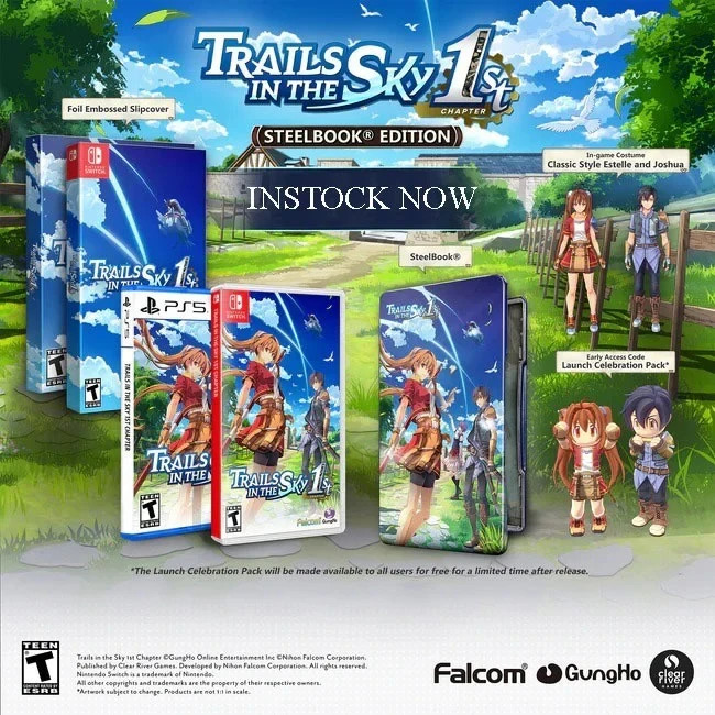 Trails in the Sky 1st Chapter SteelBook Edition – Playstation 5 – Brand New