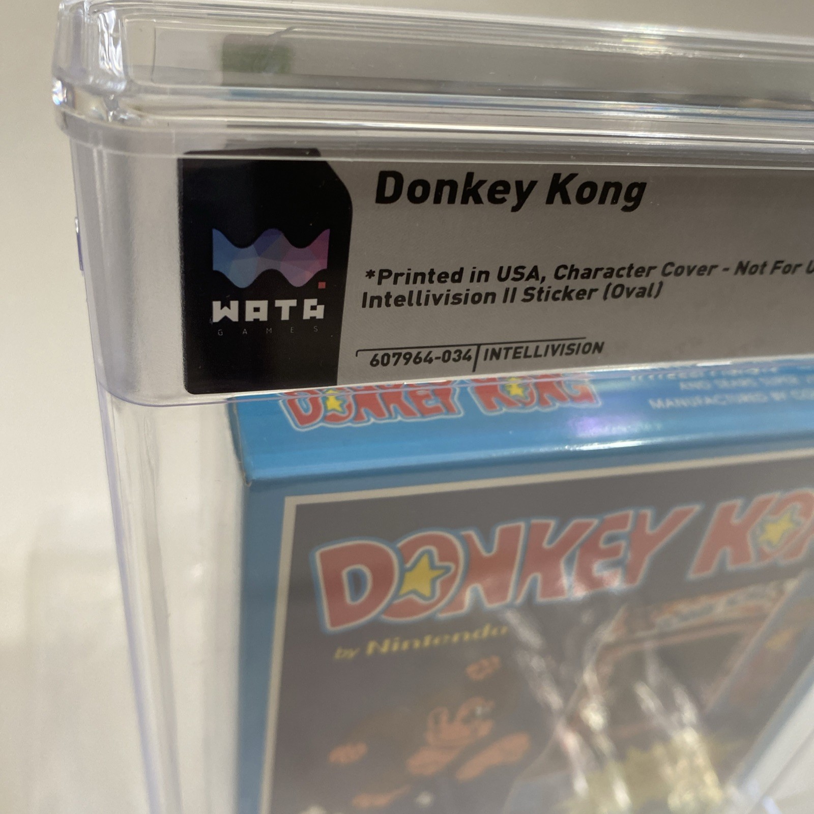 1982 Nintendo Donkey Kong Intellivision WATA 9.6 Oval 1st APPEARANCE of MARIO
