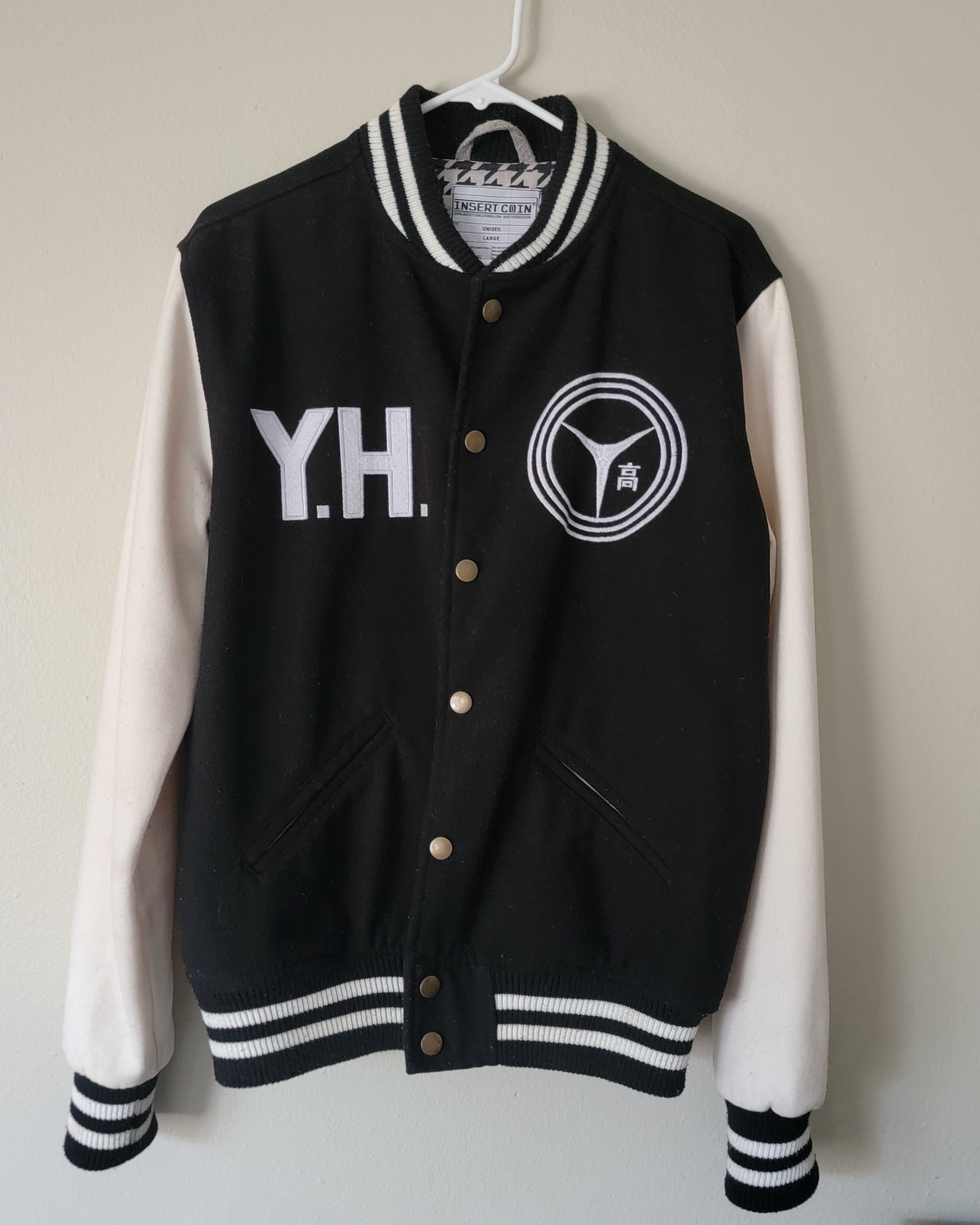 Persona 4 Yasogami High Varsity Jacket Insert Coin Adult Large Anime Cosplay