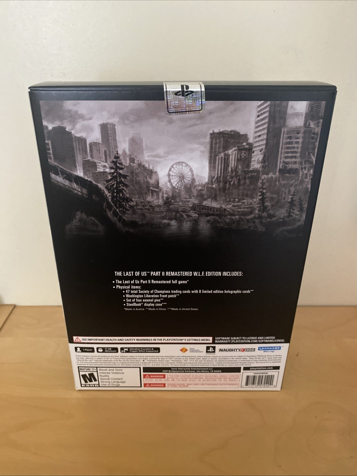 The Last of US Part II Remastered WLF Edition For PS5 Video Game Sealed