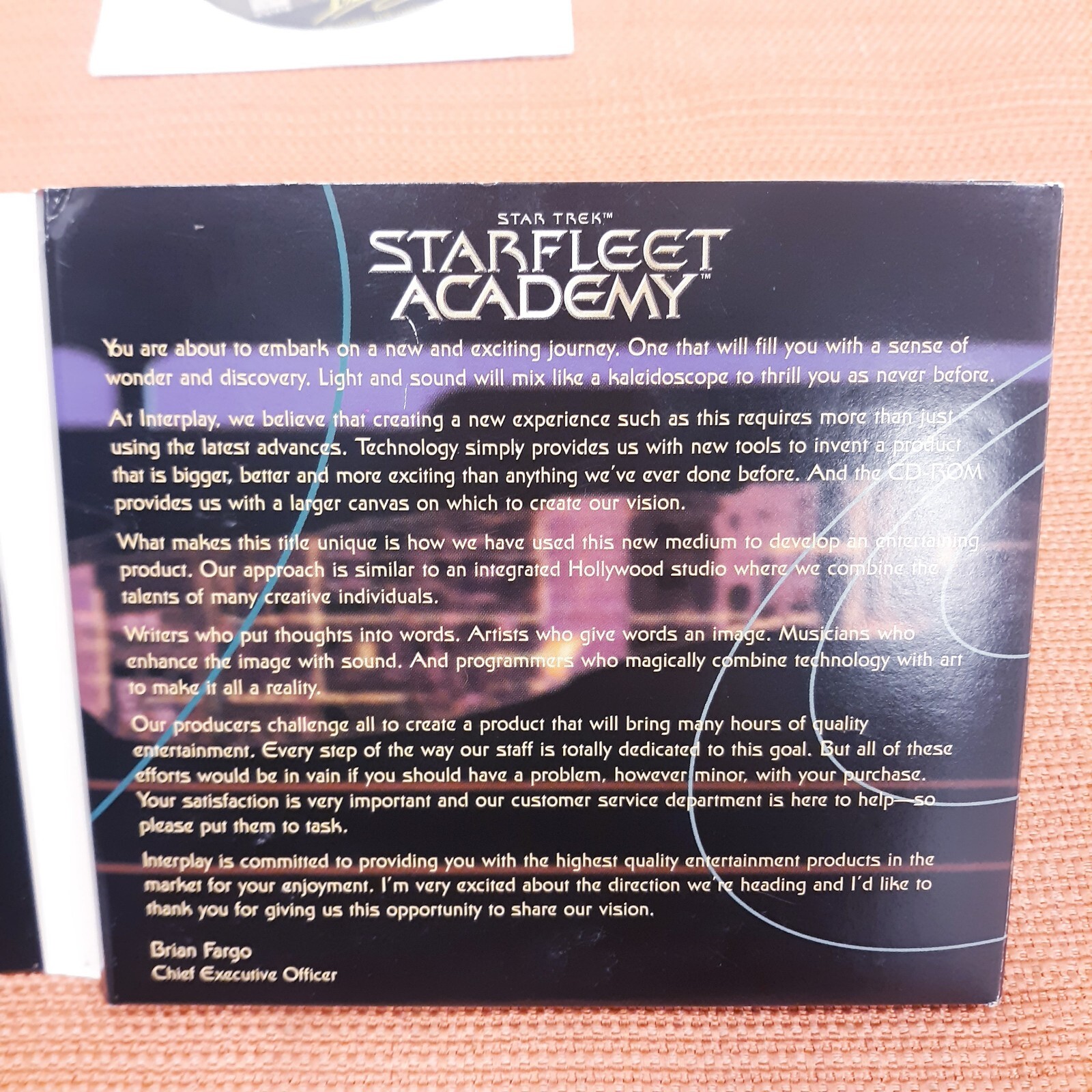 Vintage 1997 Star Trek Starfleet Academy Microsoft Windows 95 Game