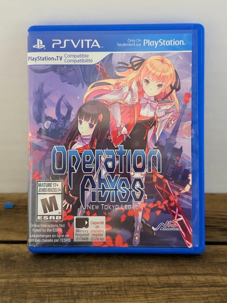 Operation Abyss New Tokyo Legacy (PS Vita, 2015) NIS America CIB No Manual Testd