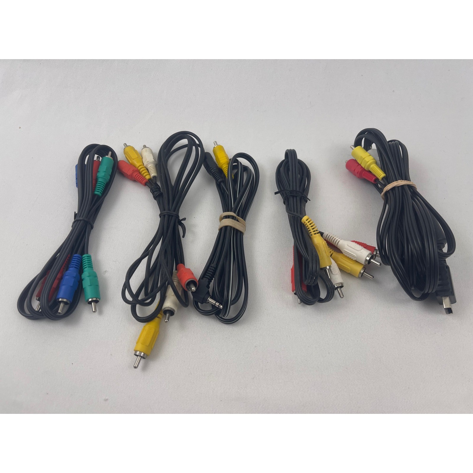 Sony PlayStation AV Cable & RCA Component Composite Audio Video Cord Lot of 5