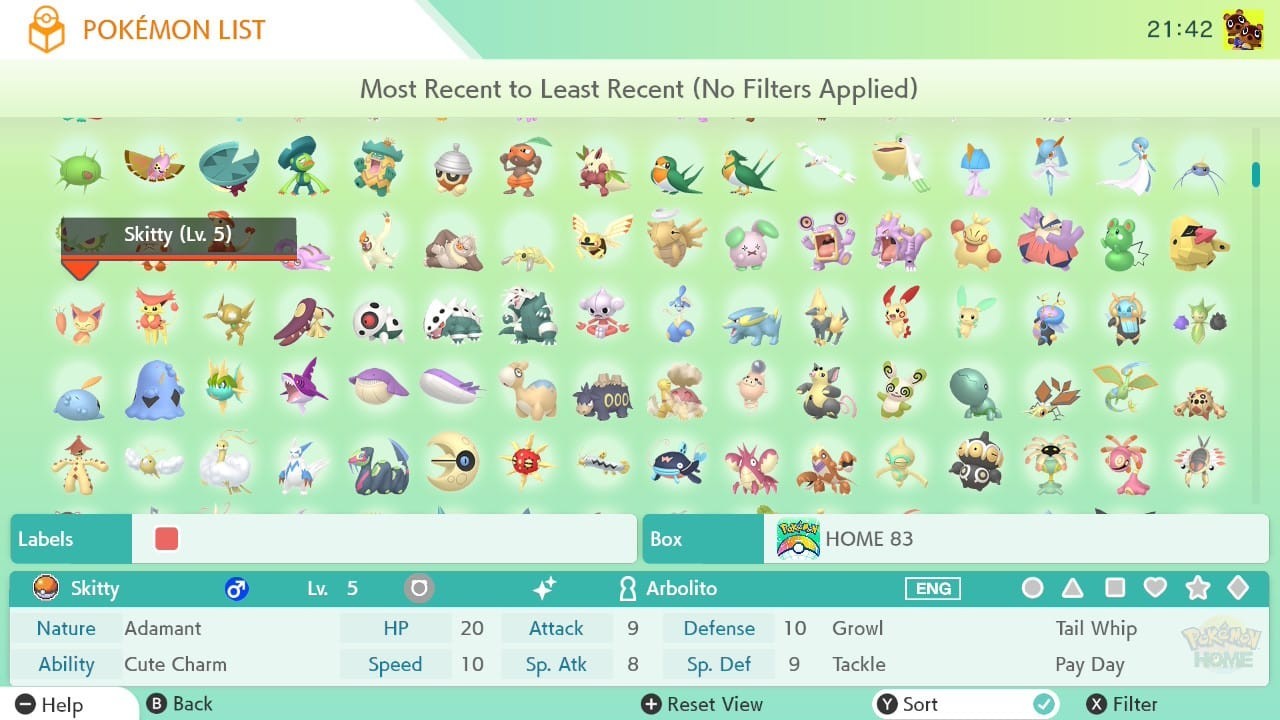 Pokémon HOME Gen 1-7 Shiny Living Dex All Pokedex up to Zeraora🔥Custom