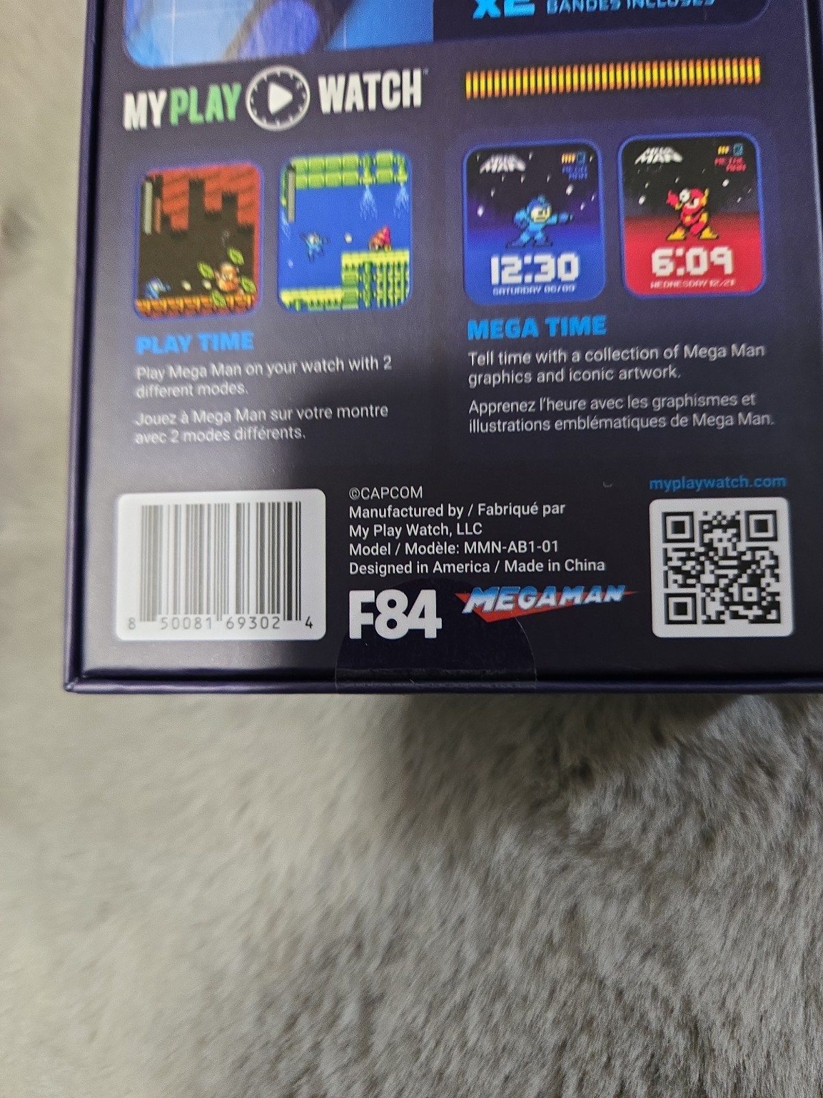Mega Man Retro Play Watch Bundle with Bonus Band NEW