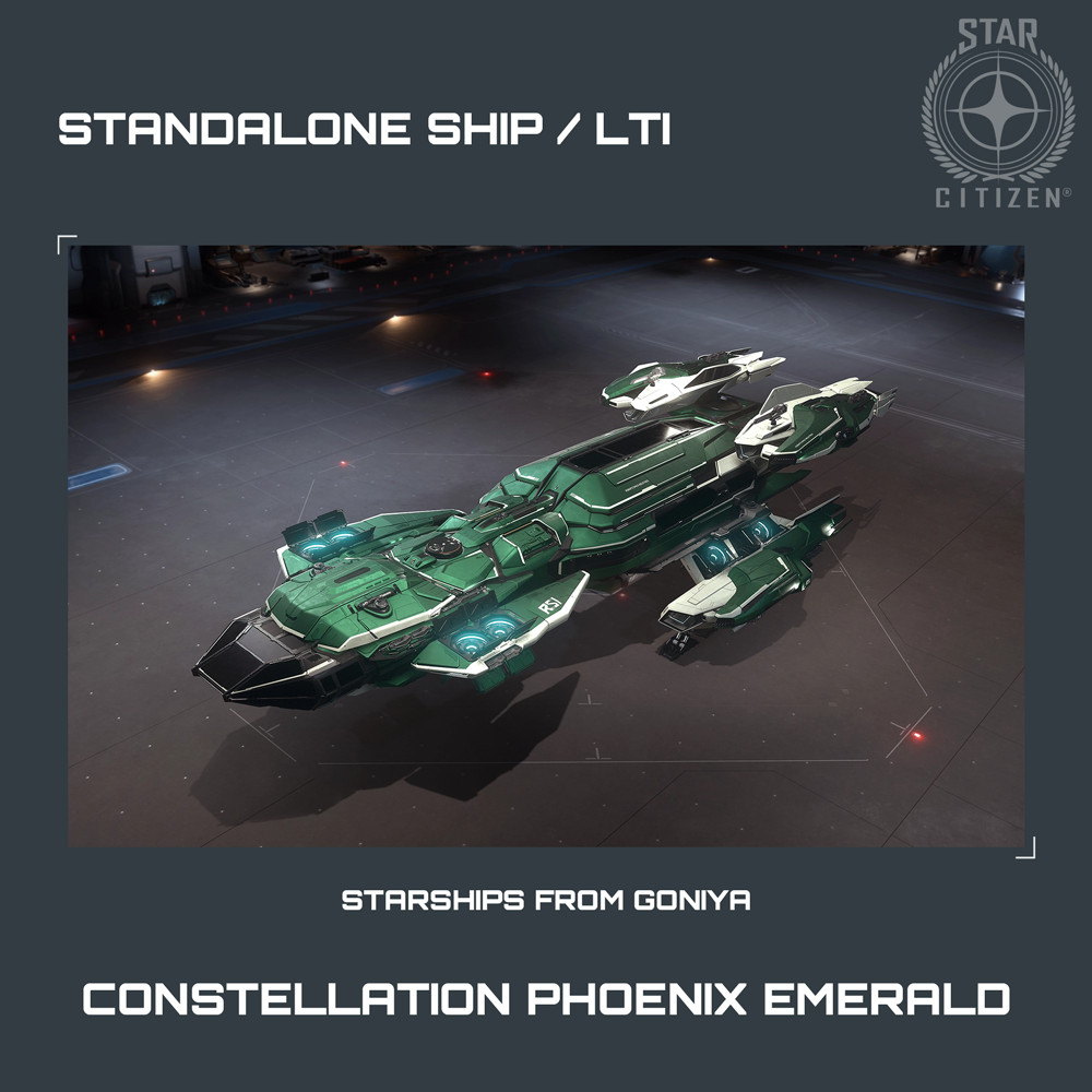 STAR CITIZEN – RSI CONSTELLATION PHOENIX EMERALD – LTI – CCU’d – SALE