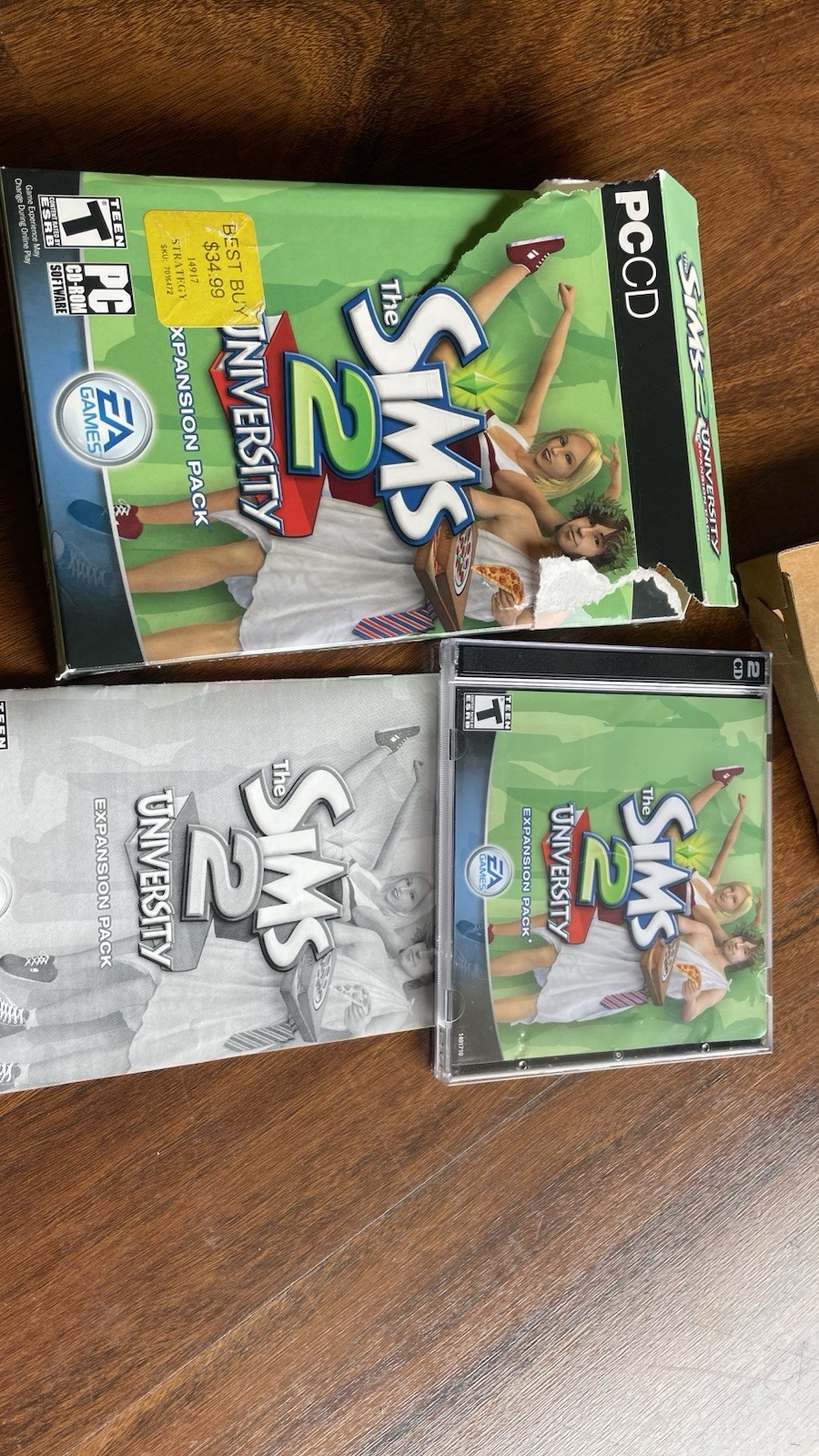 The Sims 2: University PC CD EA T Rated Simulation Expansion Pack Sims Series
