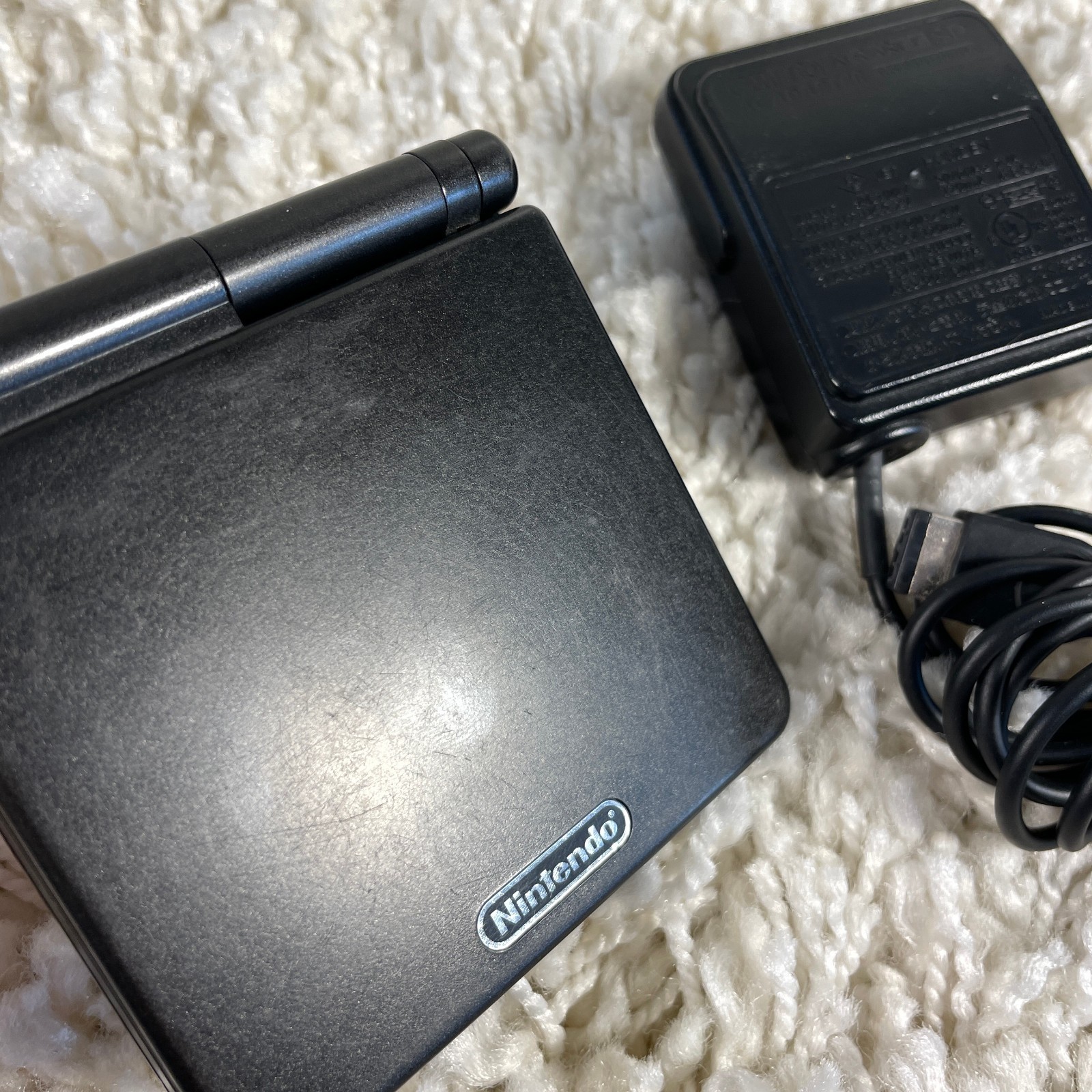 Nintendo Gameboy Advance GBA SP Onyx Black Handheld System Console AGS-001 Works