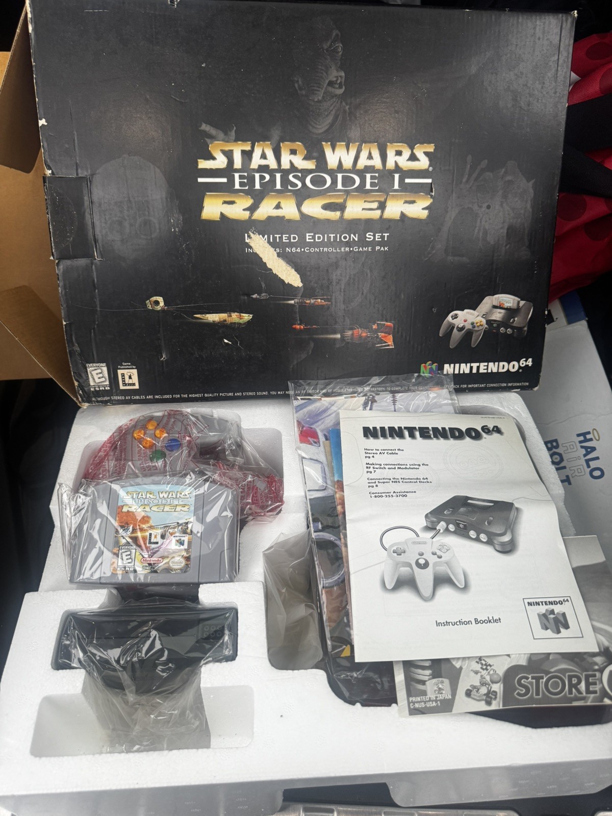 *BRAND NEW* Limited Edition Nintendo 64 StarWars Ep. 1 Racer – Complete Box Set