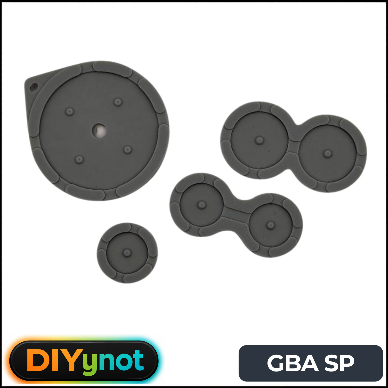 Conductive Button Rubber Pad Set for Game Boy Advance SP GBA SP AGS-001