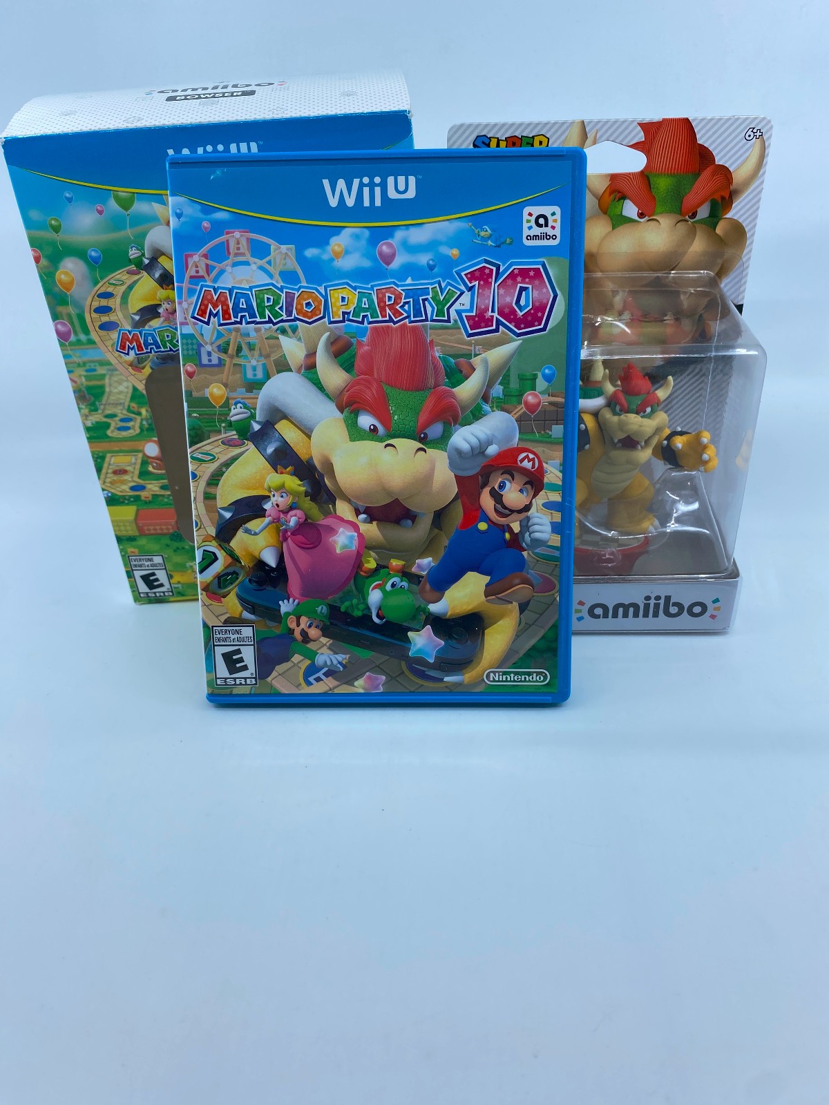NEW Super Mario Bowser Amiibo & Wii U Mario Party 10 Video Game TESTED US NTSC