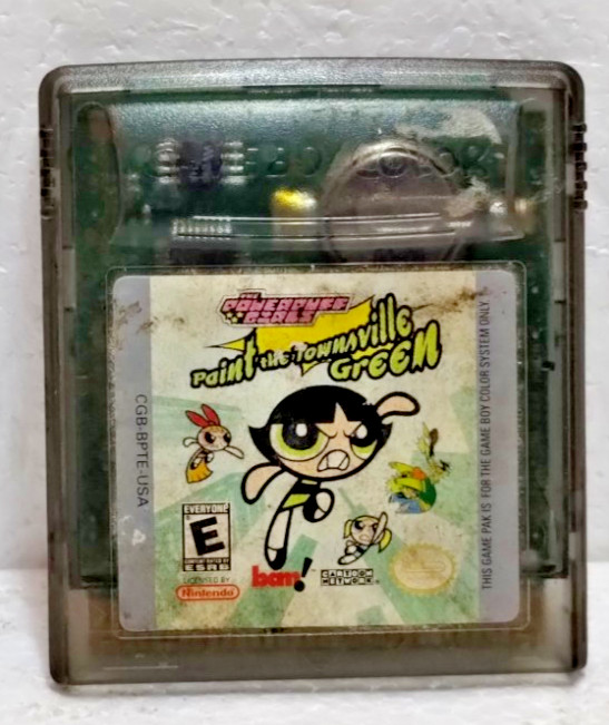 Powerpuff Girls Paint the Townsville Green GBC Authentic – GameBoy Color
