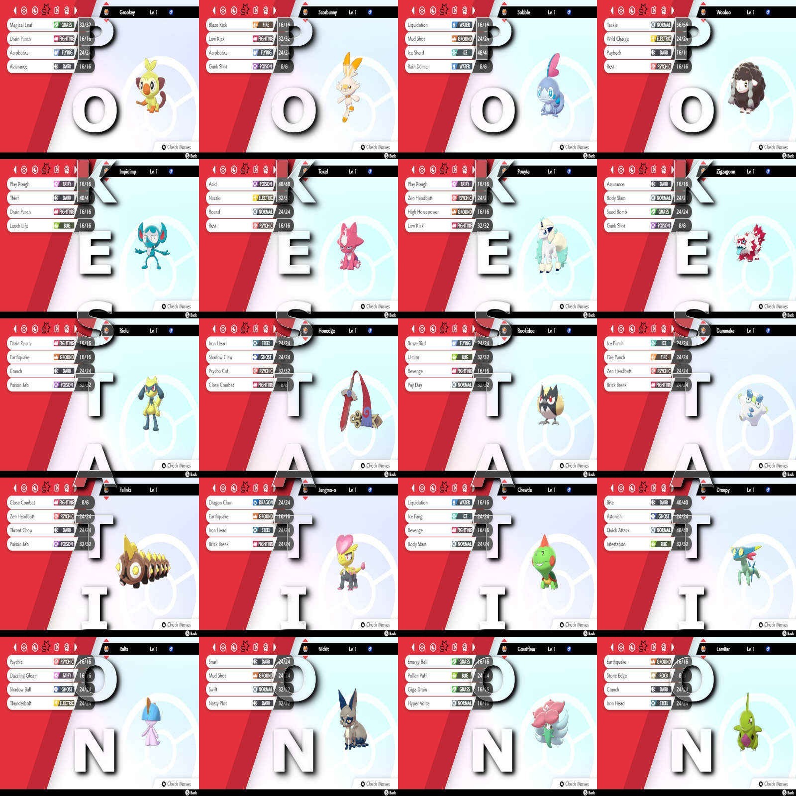 PICK ANY x6 CUSTOM POKEMON BATTLE-READY ULTRA SQUARE SHINY 6IV SWORD AND SHIELD