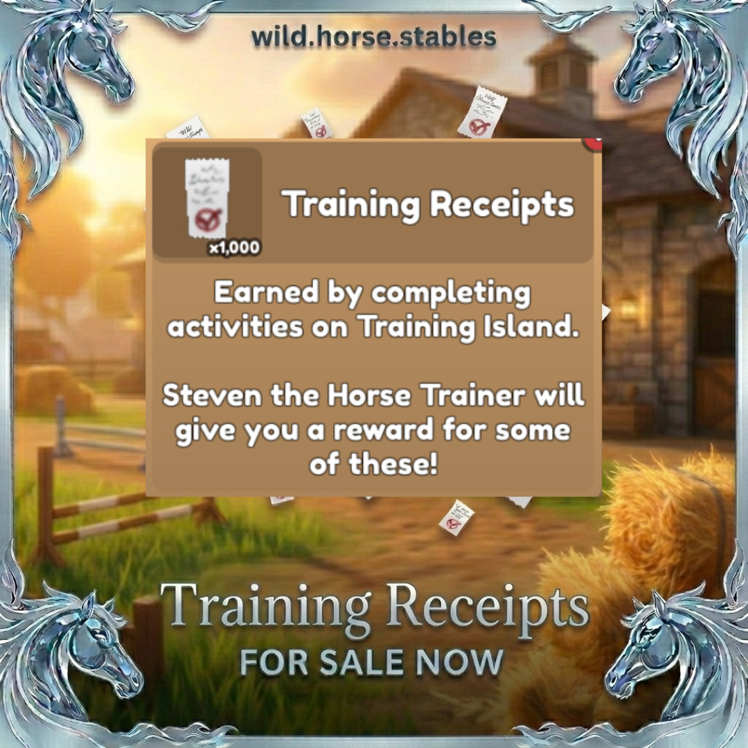 🩵 Wild Horse Islands – Training Receipts Bundle 🩵