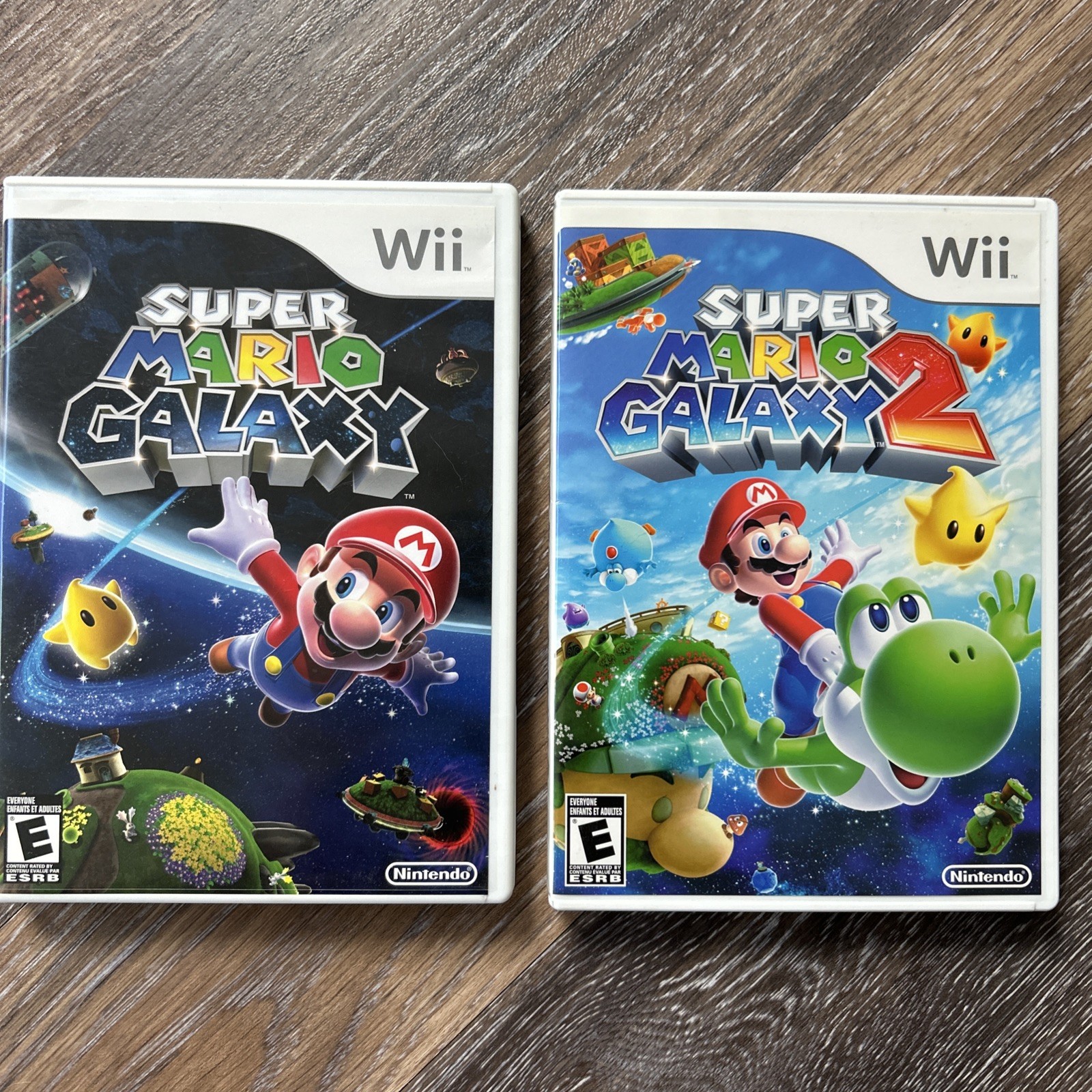 Super Mario Galaxy 1+2 Nintendo Wii Complete CIB Tested