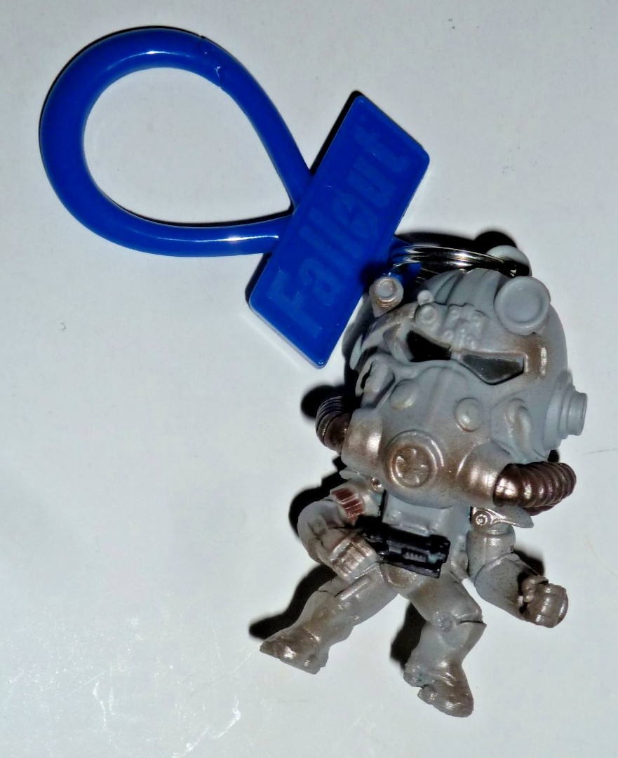 Fallout 76 T-45 power armor mini figure vinyl backpack hanger keychain Just Toys