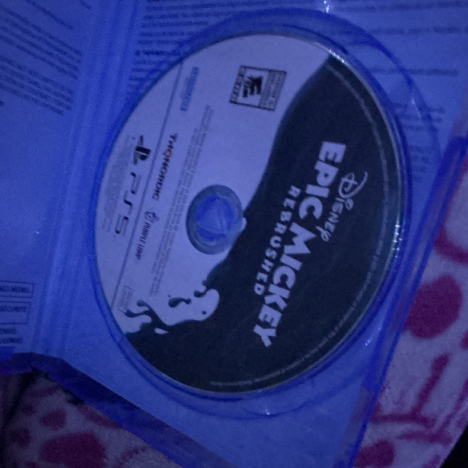 Disney Epic Mickey: Rebrushed PS5 THQ Nordic Ultra HD Blu-ray Manual 2024