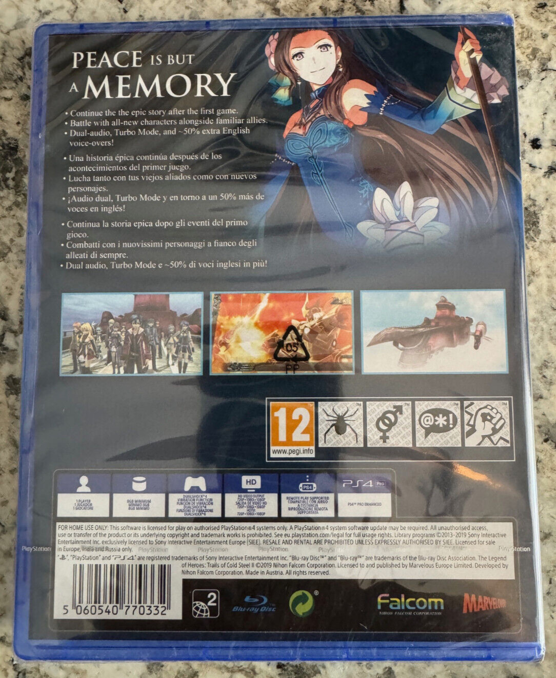 The Legends of Heores Trails of Cold Steel II PS4 Brand New Factory Sealed