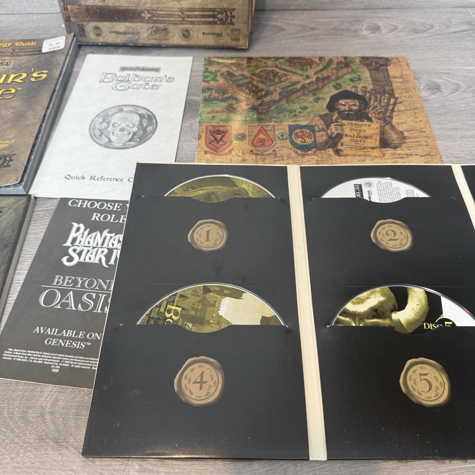 Baldur’s Gate PC Big Box 1998 Complete CIB w/ Map & Manual Authentic Original