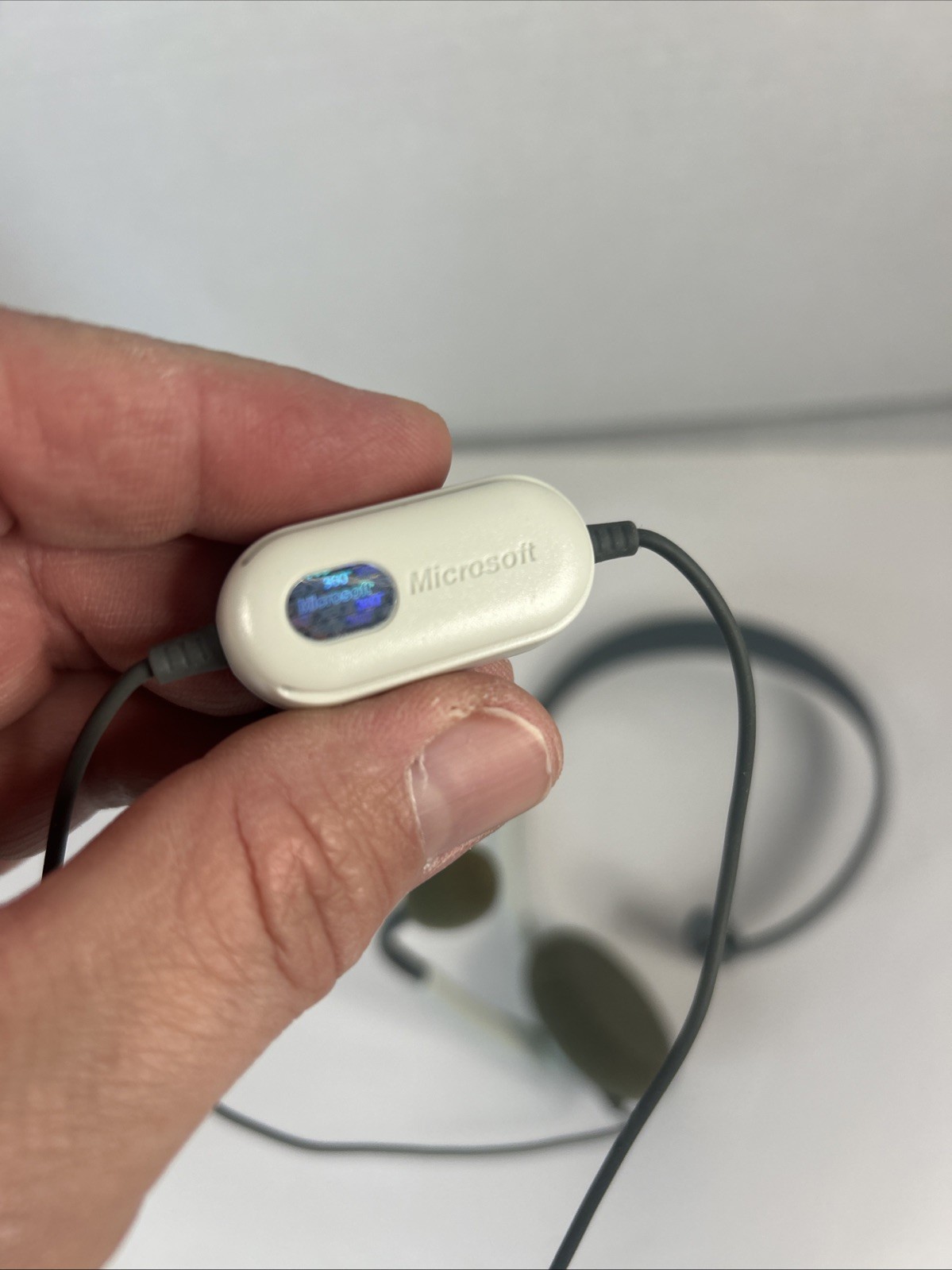 Microsoft Xbox 360 Communicator White/Gray Headband Headset Untested