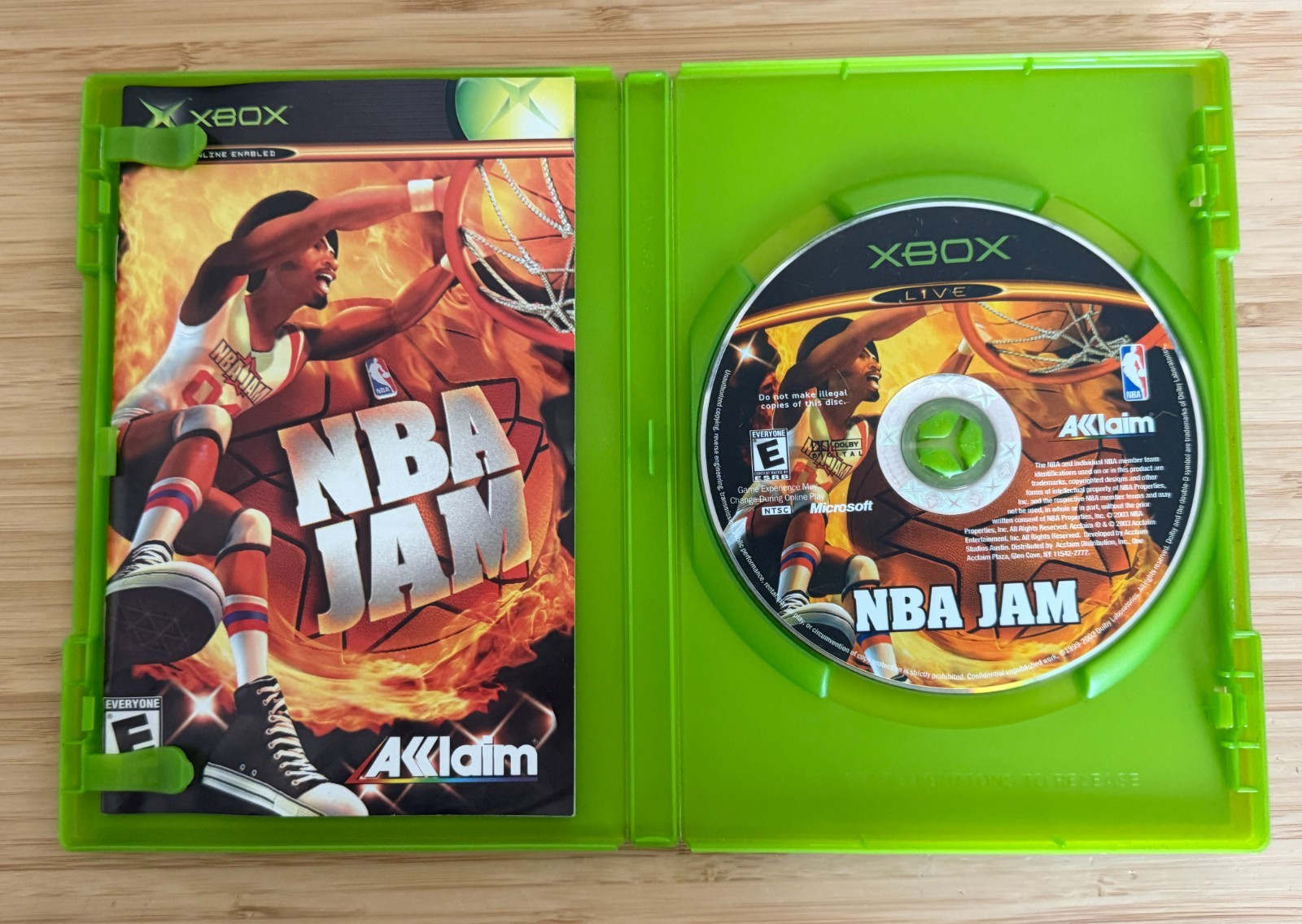 NBA Jam Microsoft Xbox OG Game (Complete) *TESTED* basketball video vintage