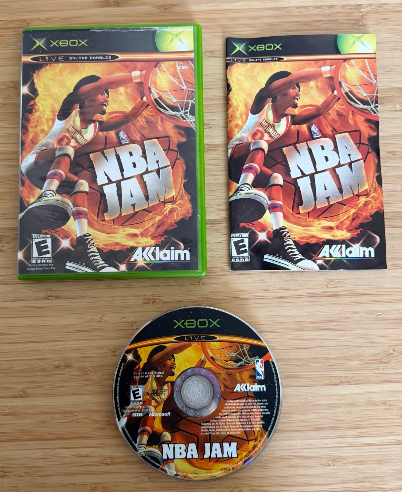 NBA Jam Microsoft Xbox OG Game (Complete) *TESTED* basketball video vintage