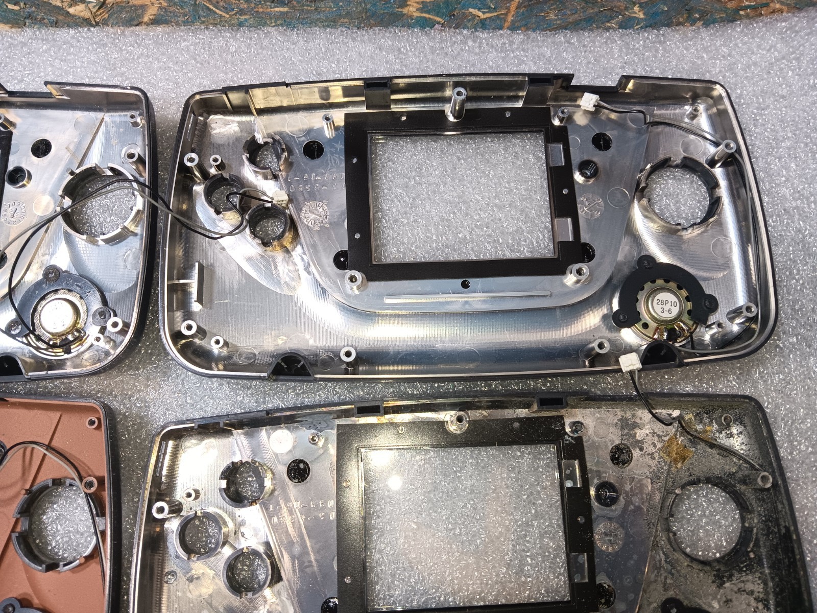 SEGA Game Gear 2110 EXACT EMPTY Front Panel w/Glass Scratches X6 ONLY-INTACT-SEE