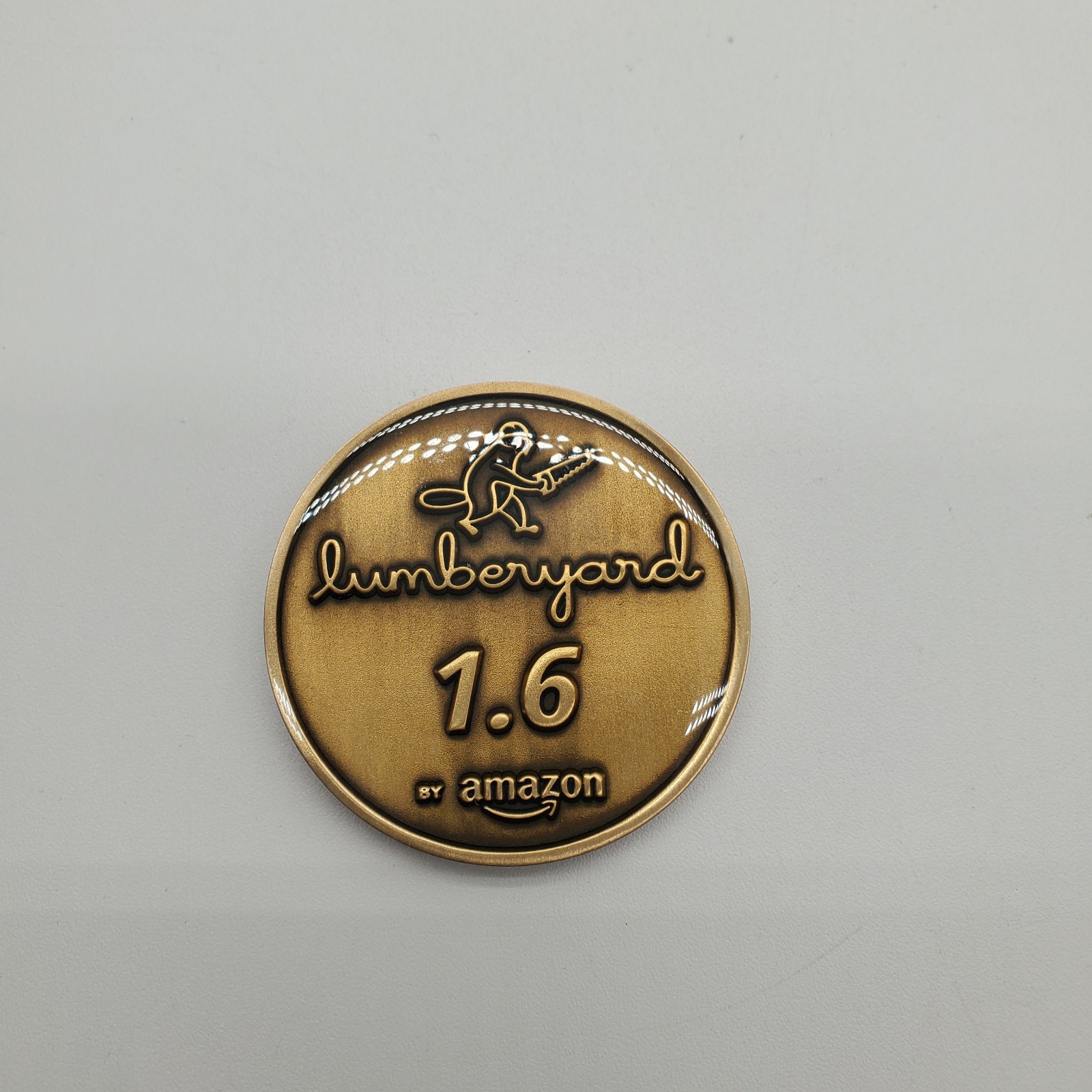 Promo Challenge Coin for Amazon New Worlds Lumberyard 1.6 Video Game – Coated