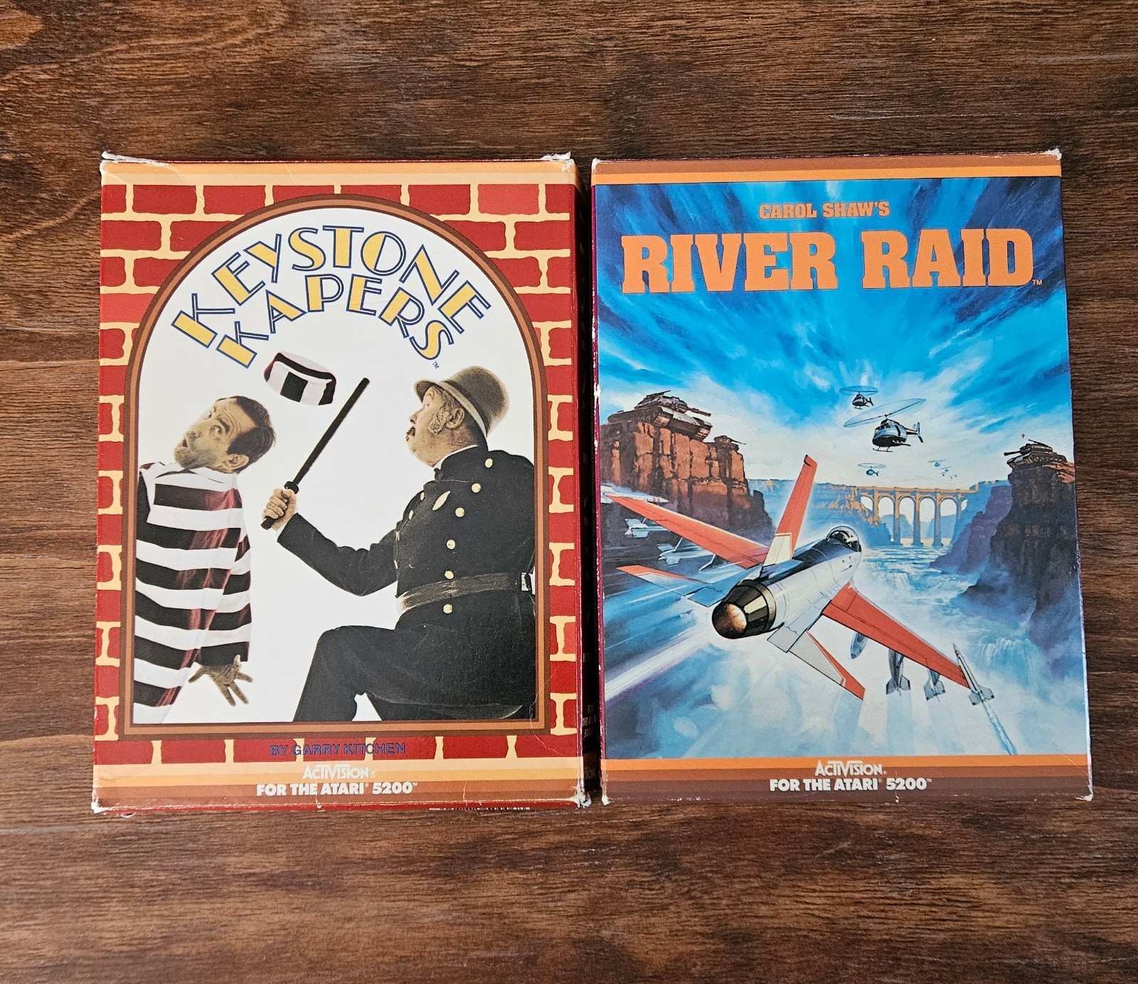 Activision Keystone Kapers & River Raid Atari 5200 Lot