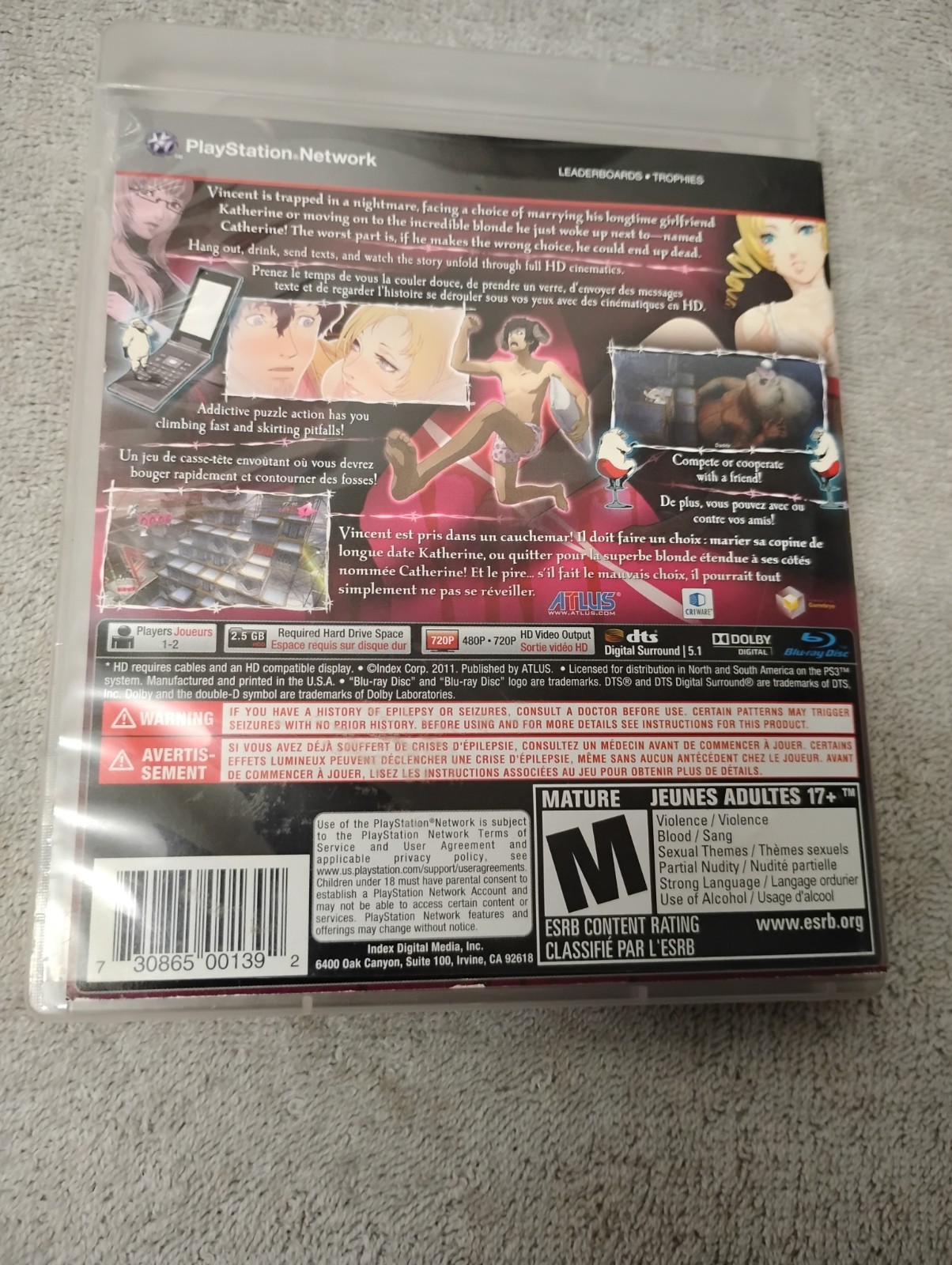 Catherine (Playstation 3 PS3) Complete CIB