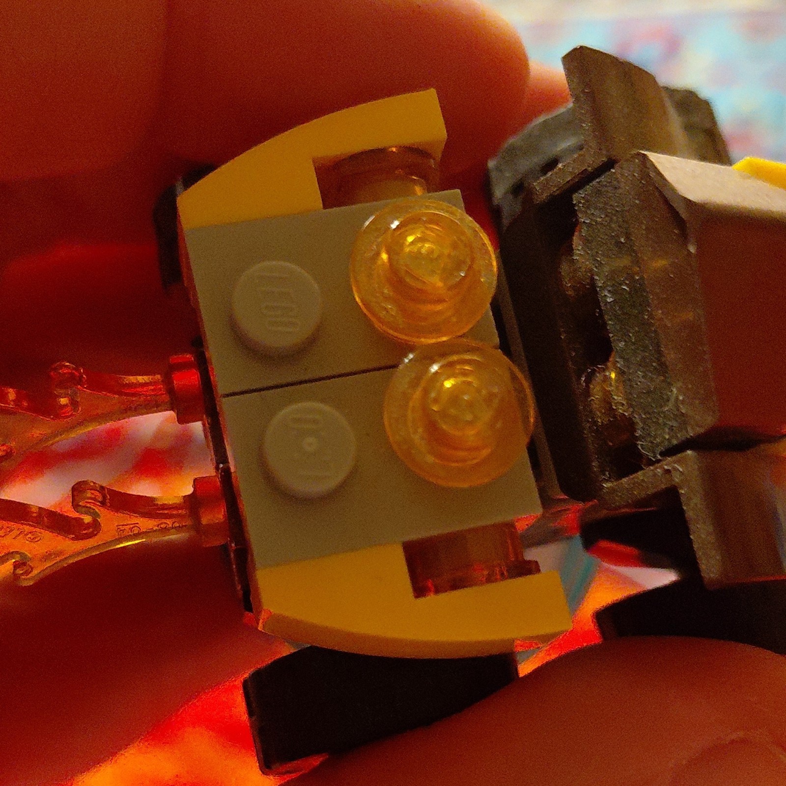 LEGO Dimensions Vehicle Figure Game Piece Yellow Brown Parts Blue Base