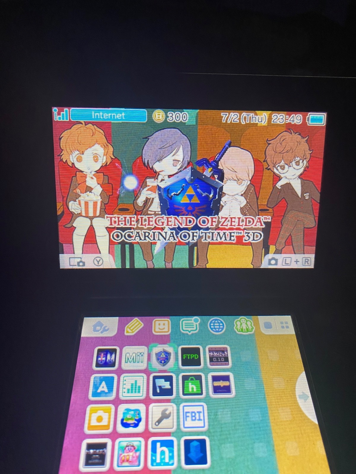 Nintendo 3DS XL Galaxy Edition custom startup