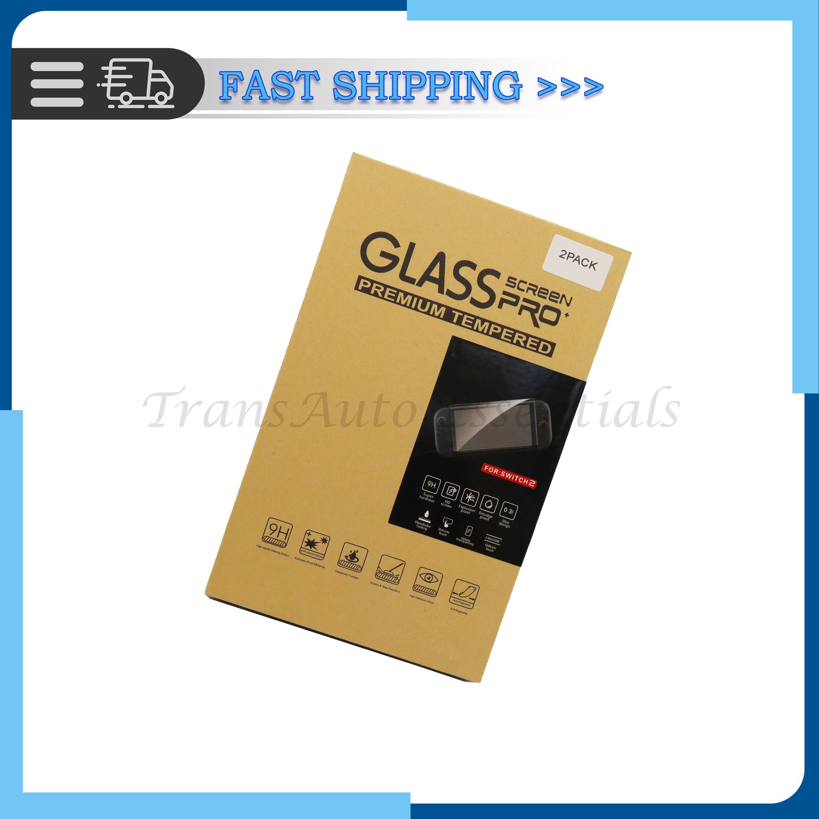2x Screen Protector Fits 2025 Nintendo Switch 2 Tempered Glass Clear Film US