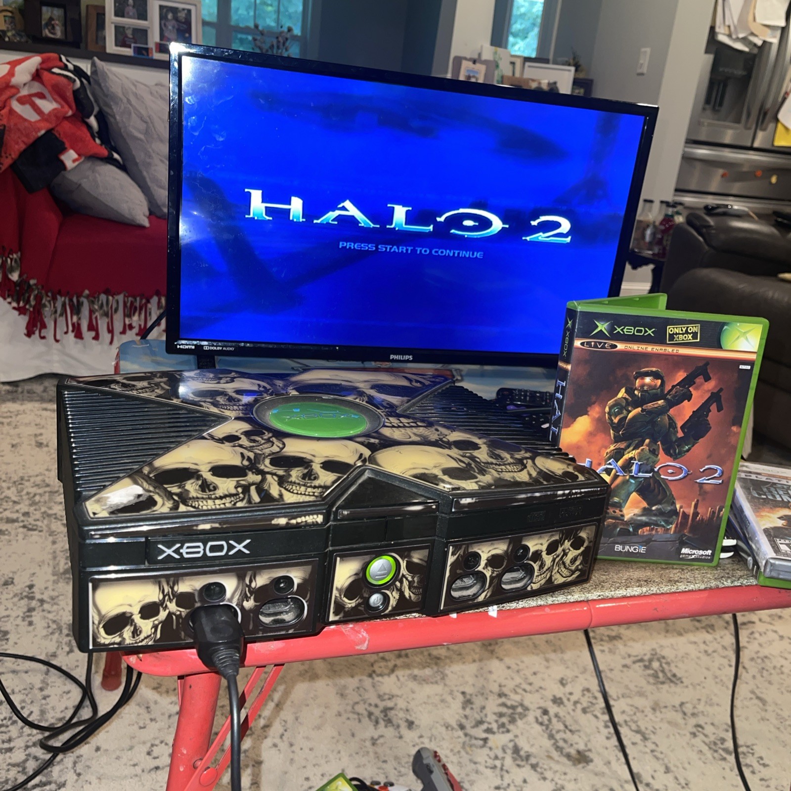 Halo 2 (Xbox, 2004) No Manual Water Dmg Cover Art – Game Tested Free Shipping
