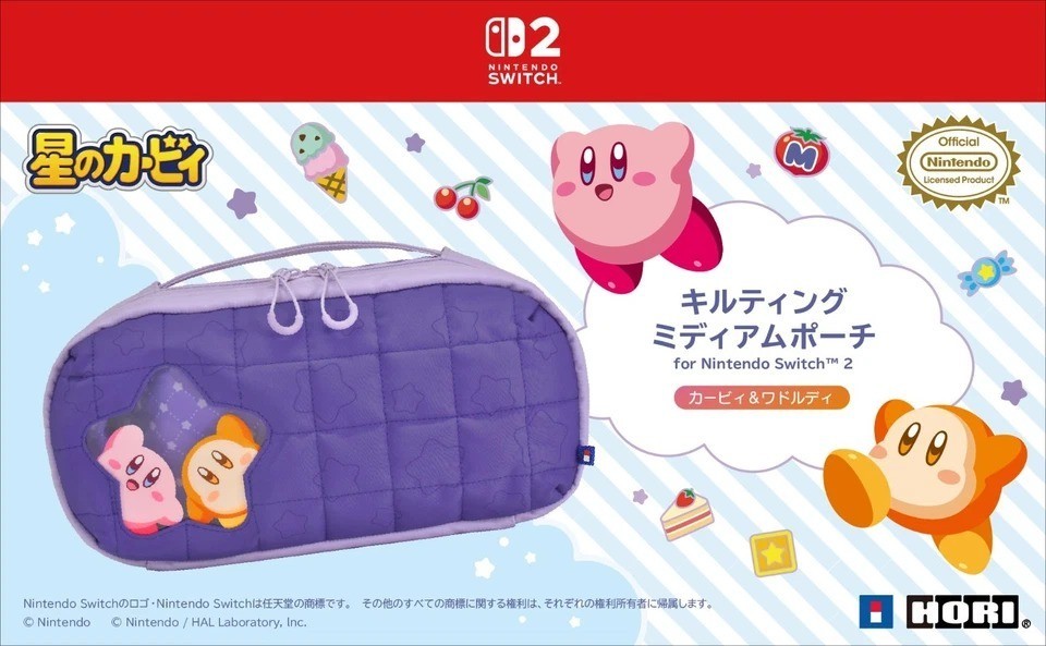 Kirby Quilted Medium Pouch for Nintendo Switch 2 Waddle Dee Japan Limited New