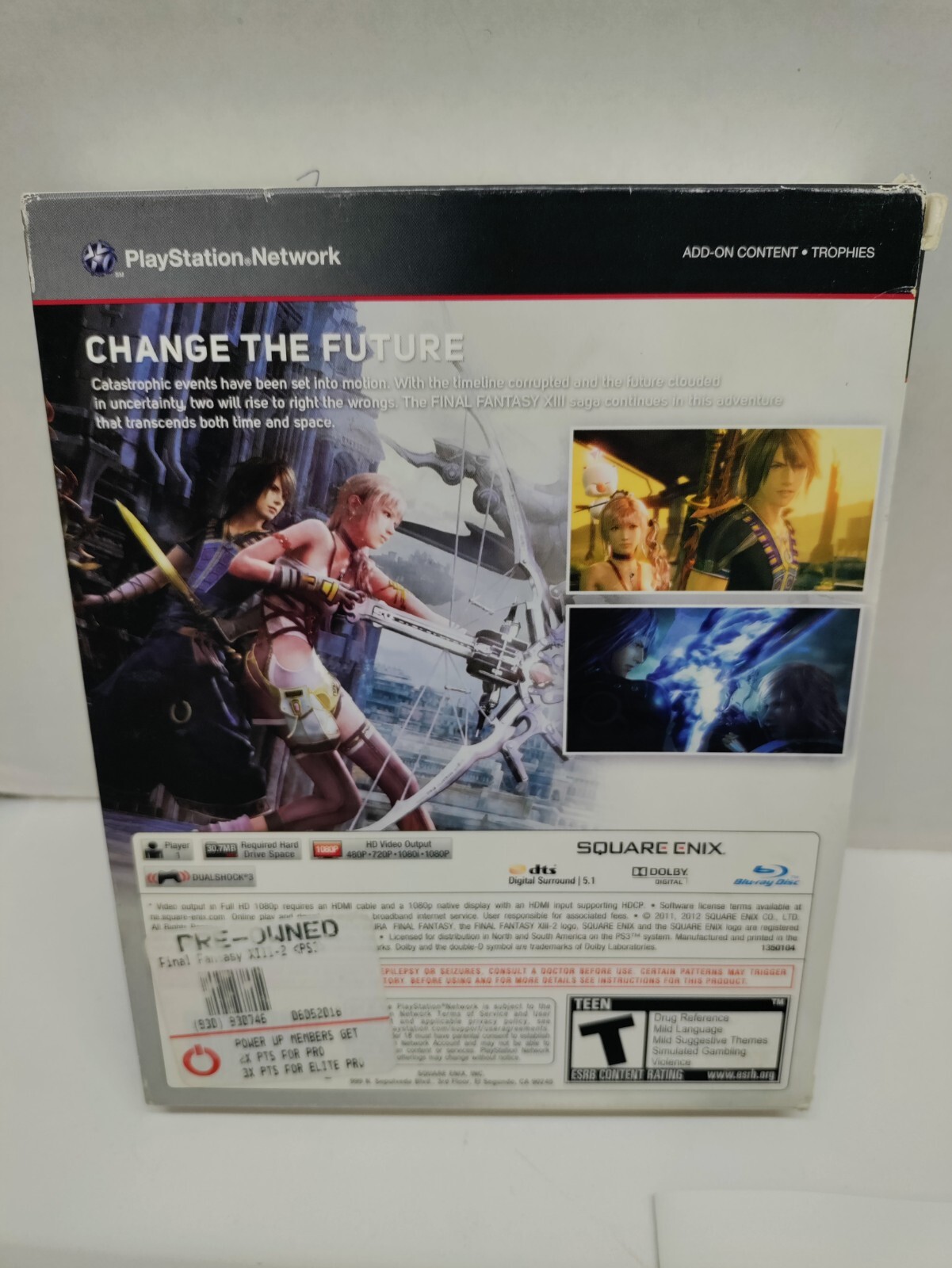 Final Fantasy XIII-2 — Novella Edition (Sony PlayStation 3, 2012) PS3 Complete