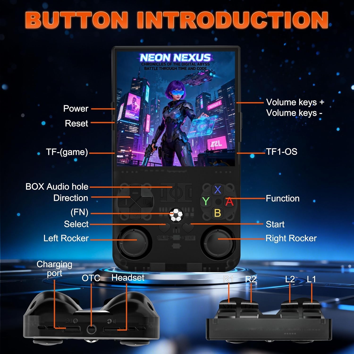 4-Inch R36MAX Retro Gaming Device – 18,000 Preloaded Games for Nostalgia