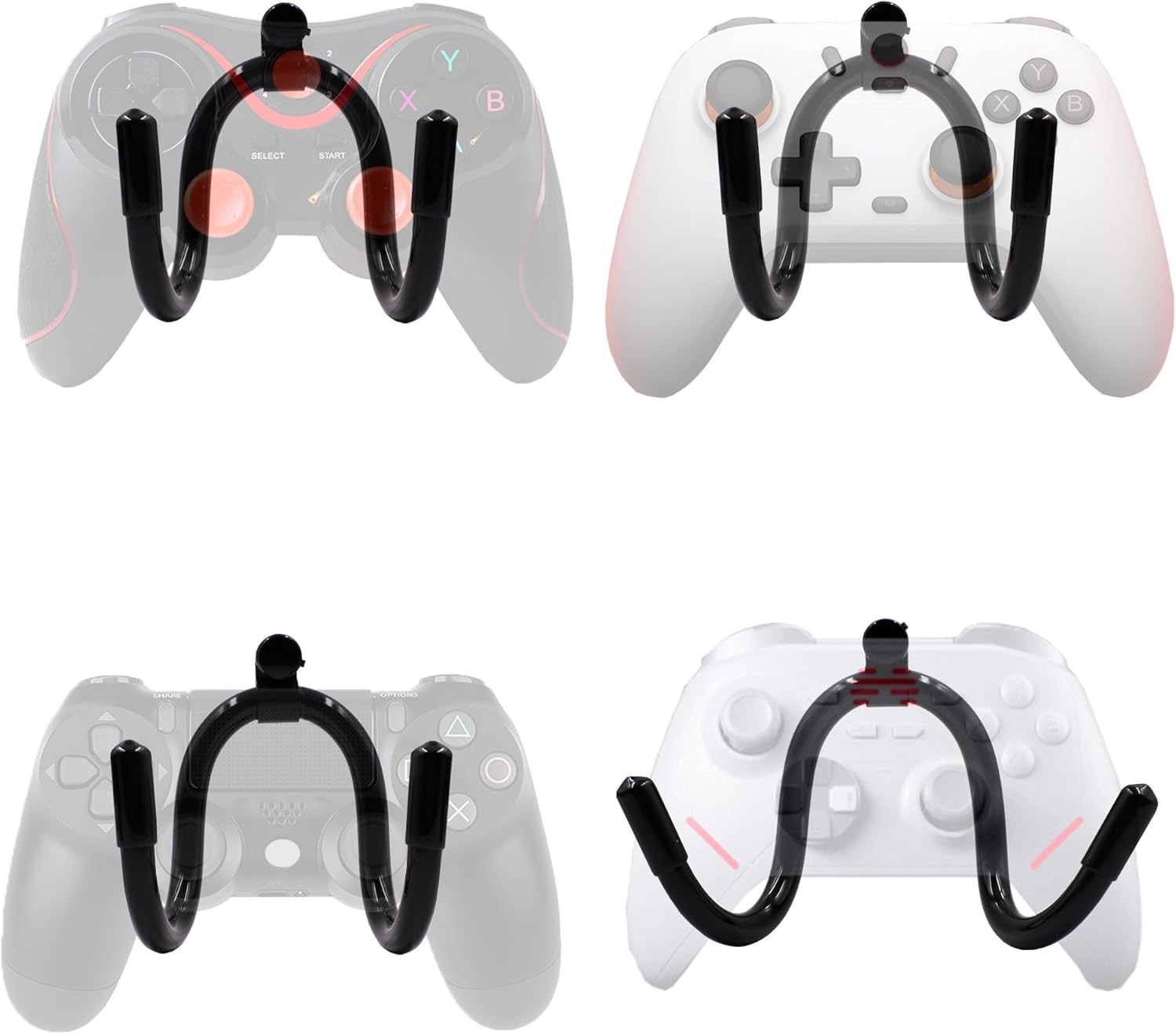 Universal Game Controller Organizer Wall Rack Wall Mount Wall Clip Wall Hange…