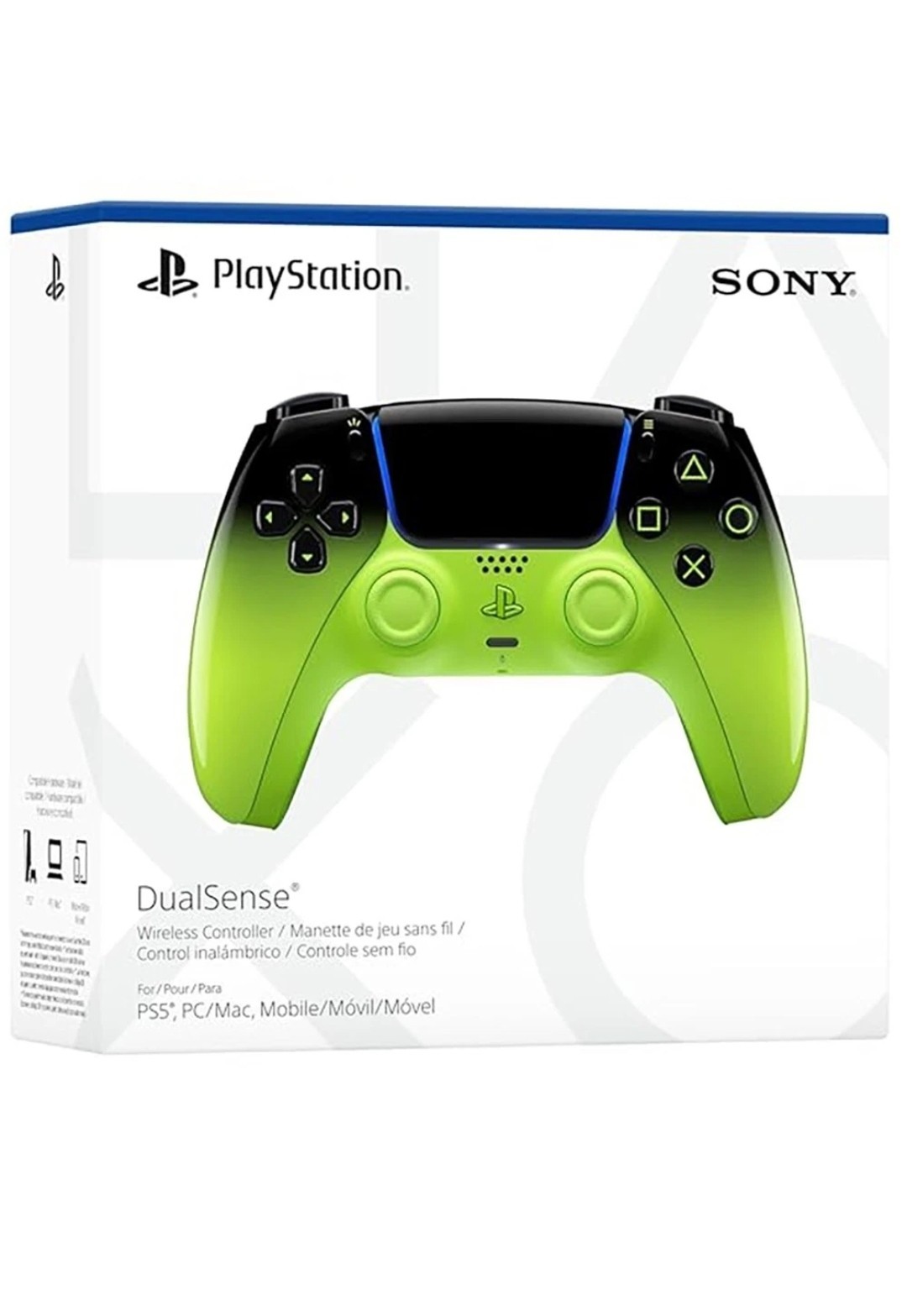 NEW NEON Sony PLAYSTATION 5 DualSense WIRELESS Controller REMIX GREEN Two Tone