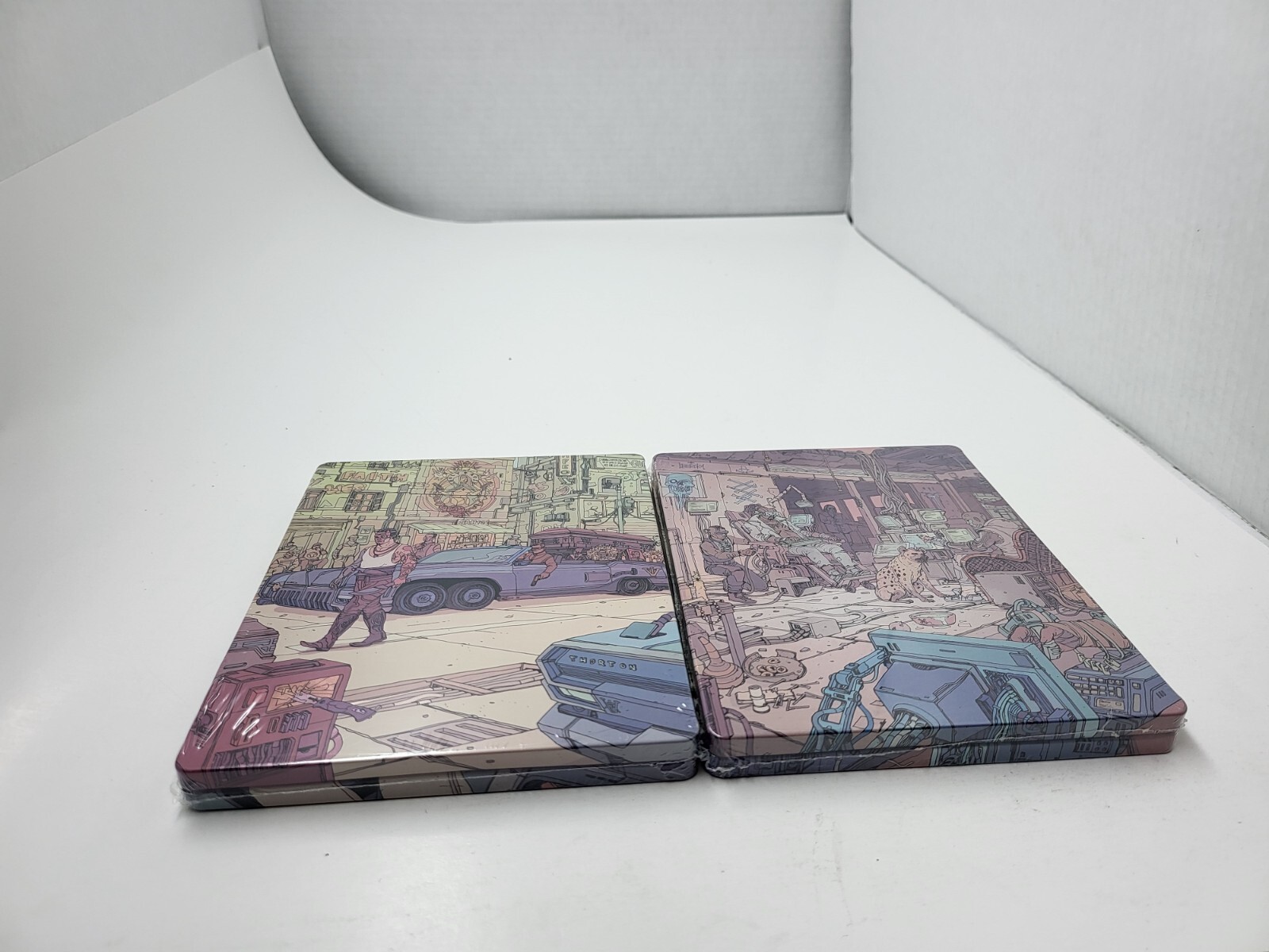 Set of 2 NEW Sealed Steelbook Case Cyberpunk 2077 Valentinos & Voodoo Boys MINT