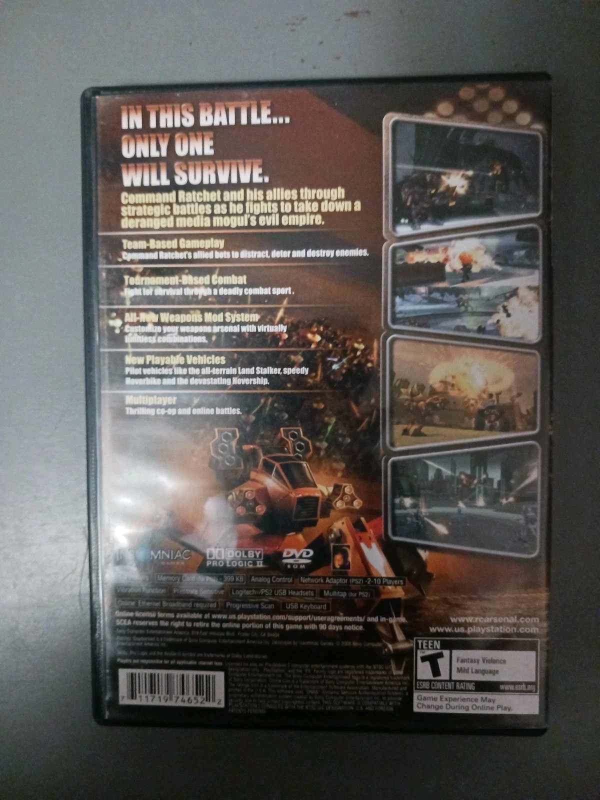 PS2 RATCHET DEADLOCKED