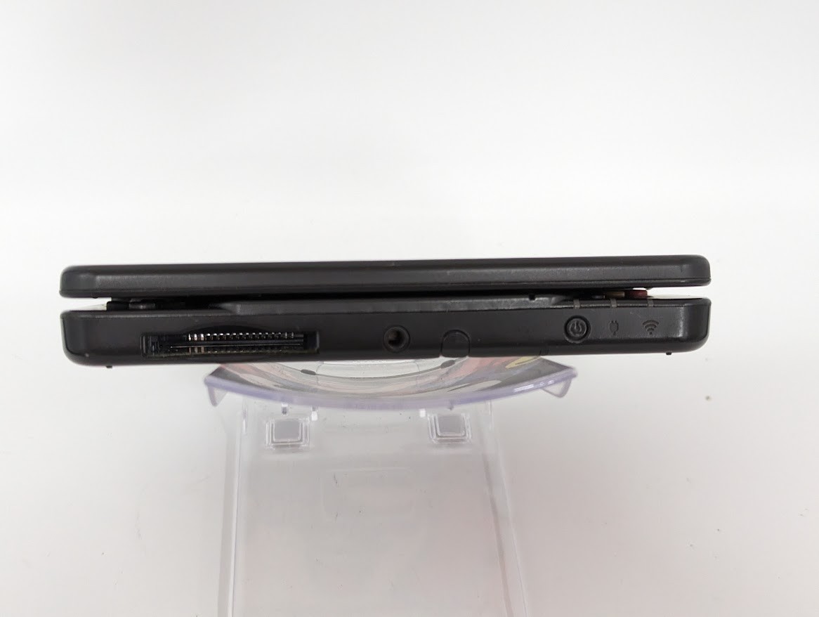 B349 Nintendo new 3DS console Black Plate No.001 Mario Japan w/pen adapter fx