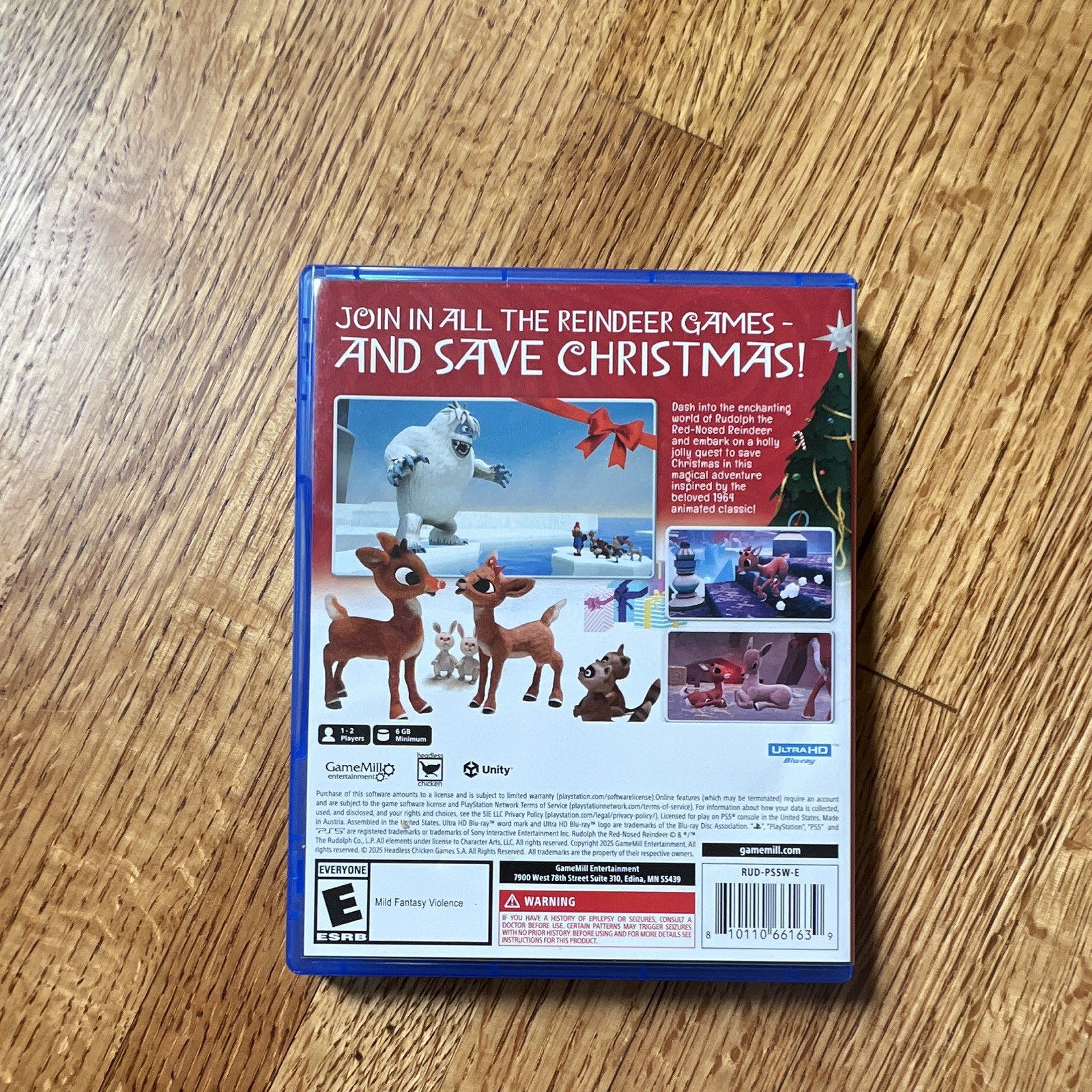 GameMill Rudolph the Red-Nosed Reindeer (E) Multiplayer Family/Kids NTSC-U/C PS5