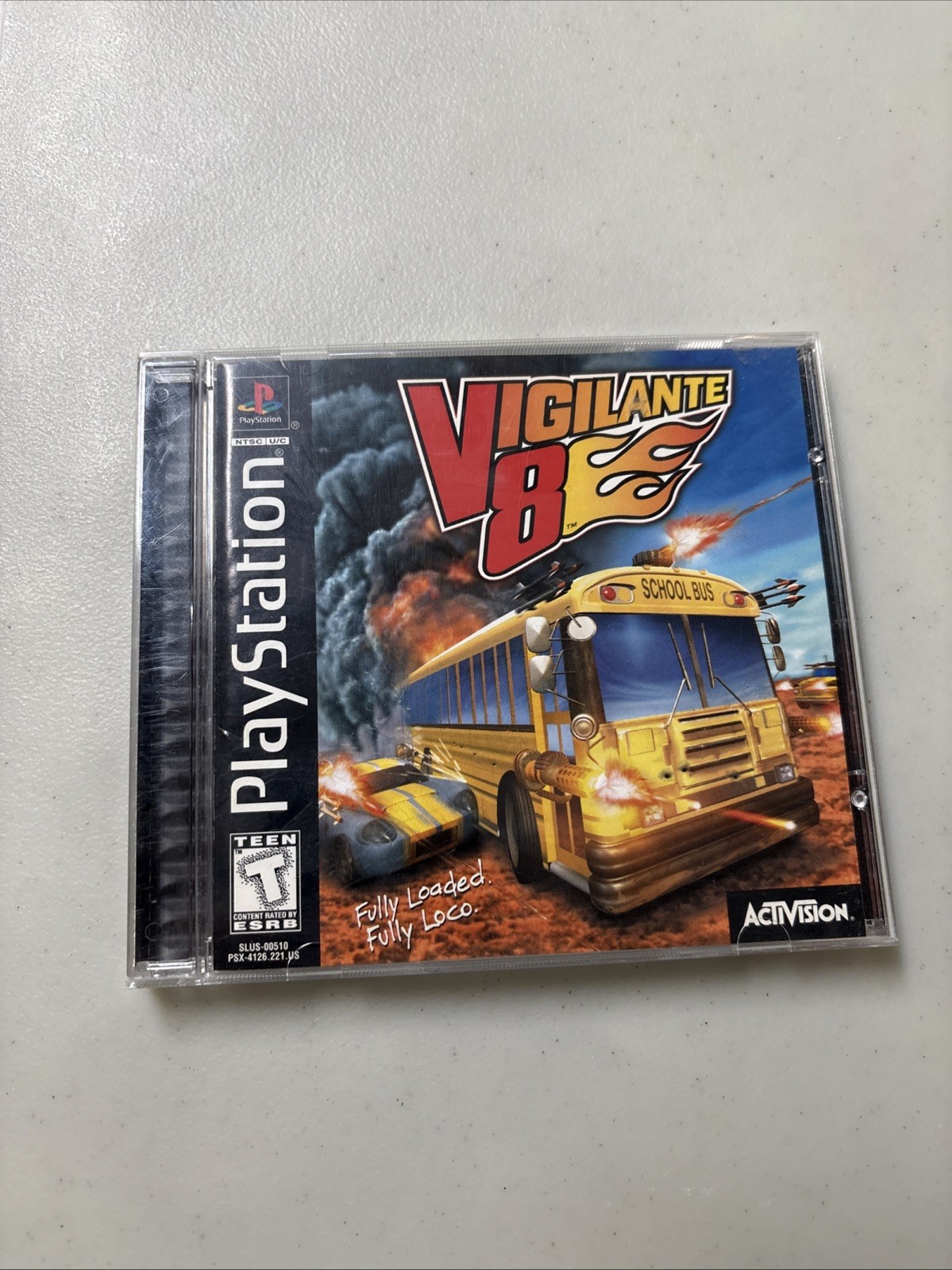 Vigilante 8 (Sony PlayStation 1 – 1998) PS1 Black Label Complete CIB Tested