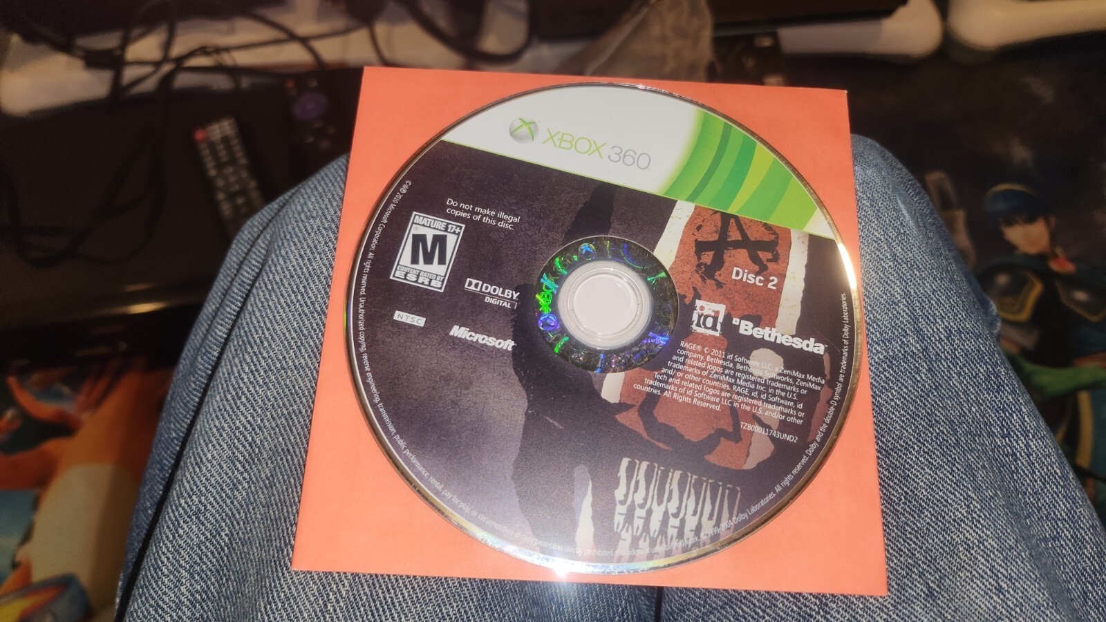 Rage (Microsoft Xbox 360, 2011) DISC 2 ONLY