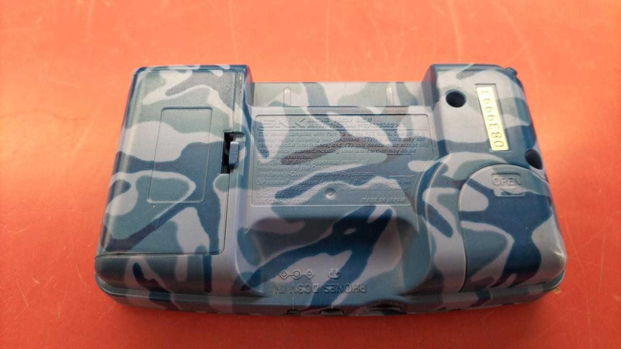 Neo Geo Pocket Color Console Camouflage Blue Tested s2363M