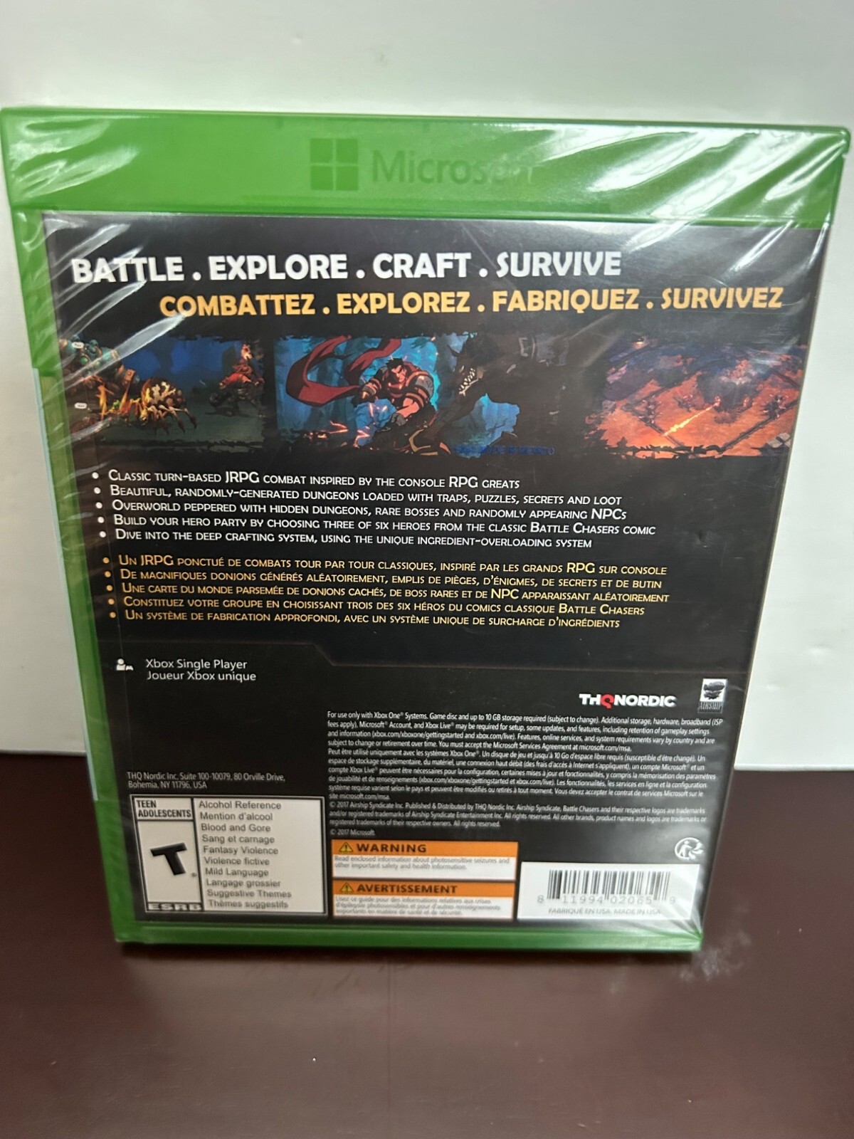Battle Chasers: Nightwar Xbox One Sealed RPG THQ Nordic & Airship Syndicate