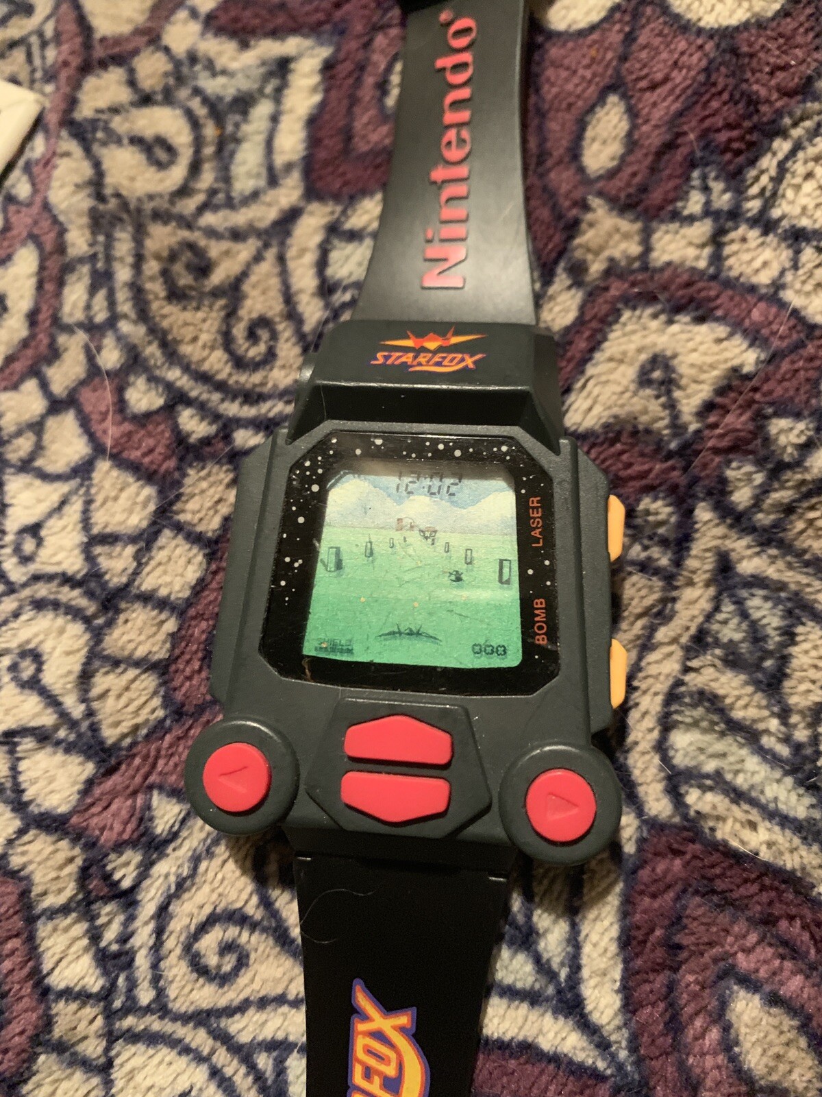 Mint Nelsonic Nintendo Starfox Game Watch working with fresh battery installed
