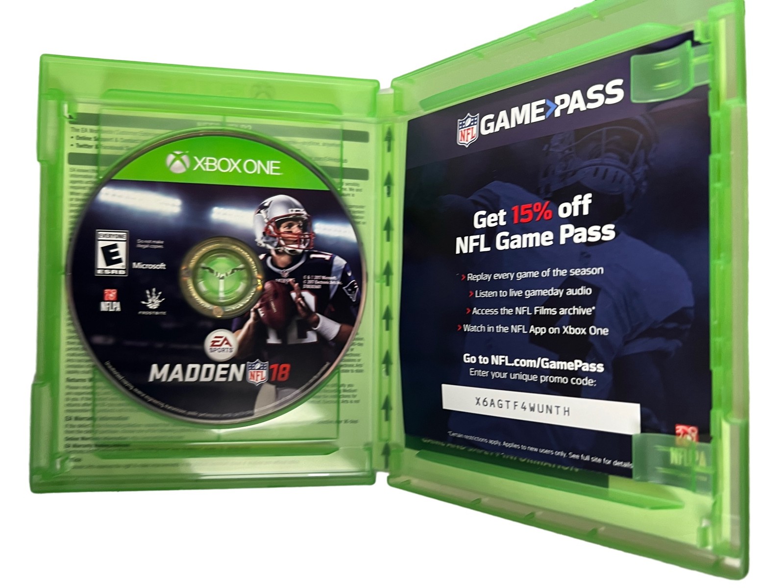 Madden NFL 18 (Microsoft Xbox One, 2017) EA Sports Football – Excellent