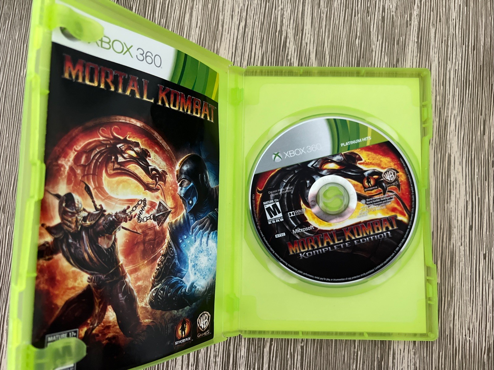Mortal Kombat Komplete Edition (Microsoft Xbox 360, 2012) Complete